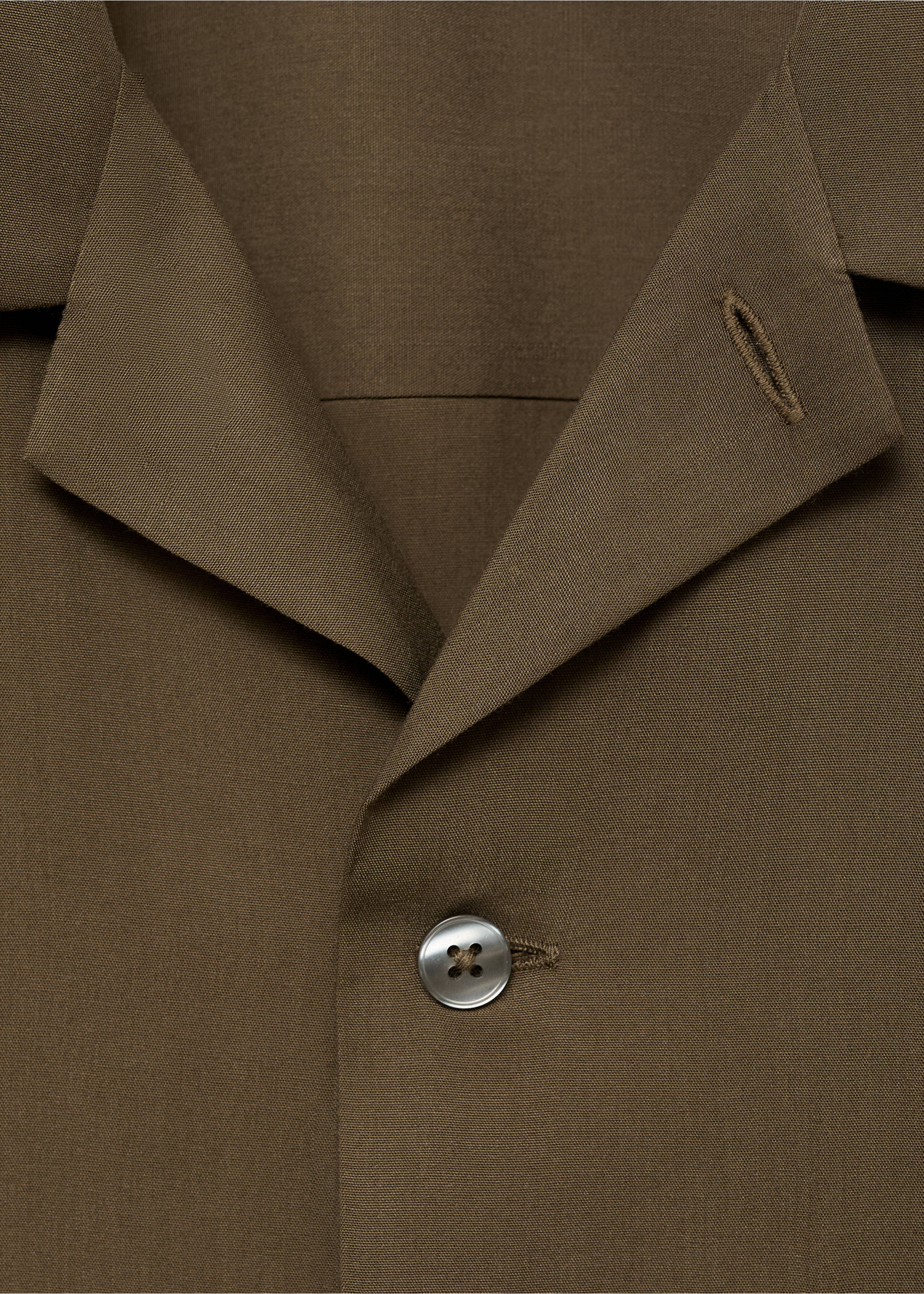 Chemise regular-fit Lyocell - Détail de l'article 8, Marron. Ref: 17041229-00.