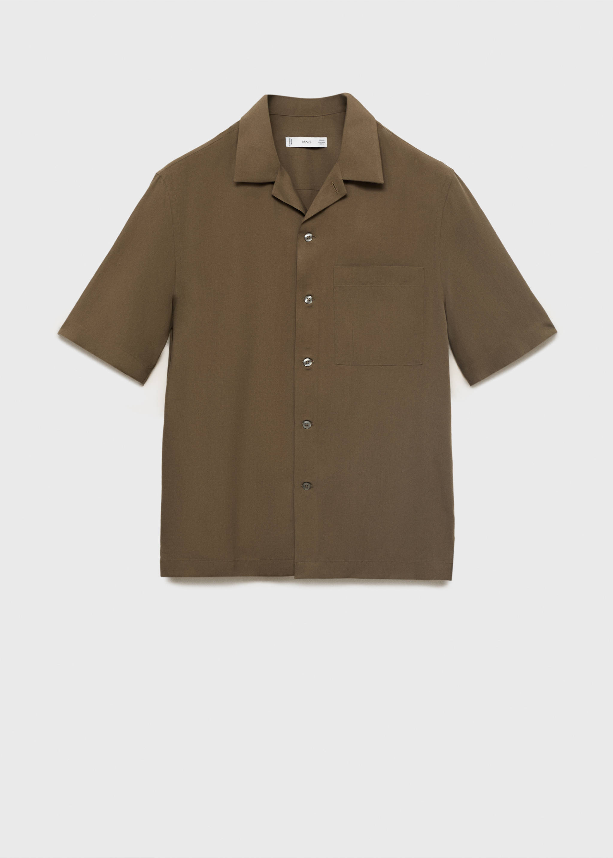 Chemise regular-fit Lyocell - Article sans modèle, Marron. Ref: 17041229-00.