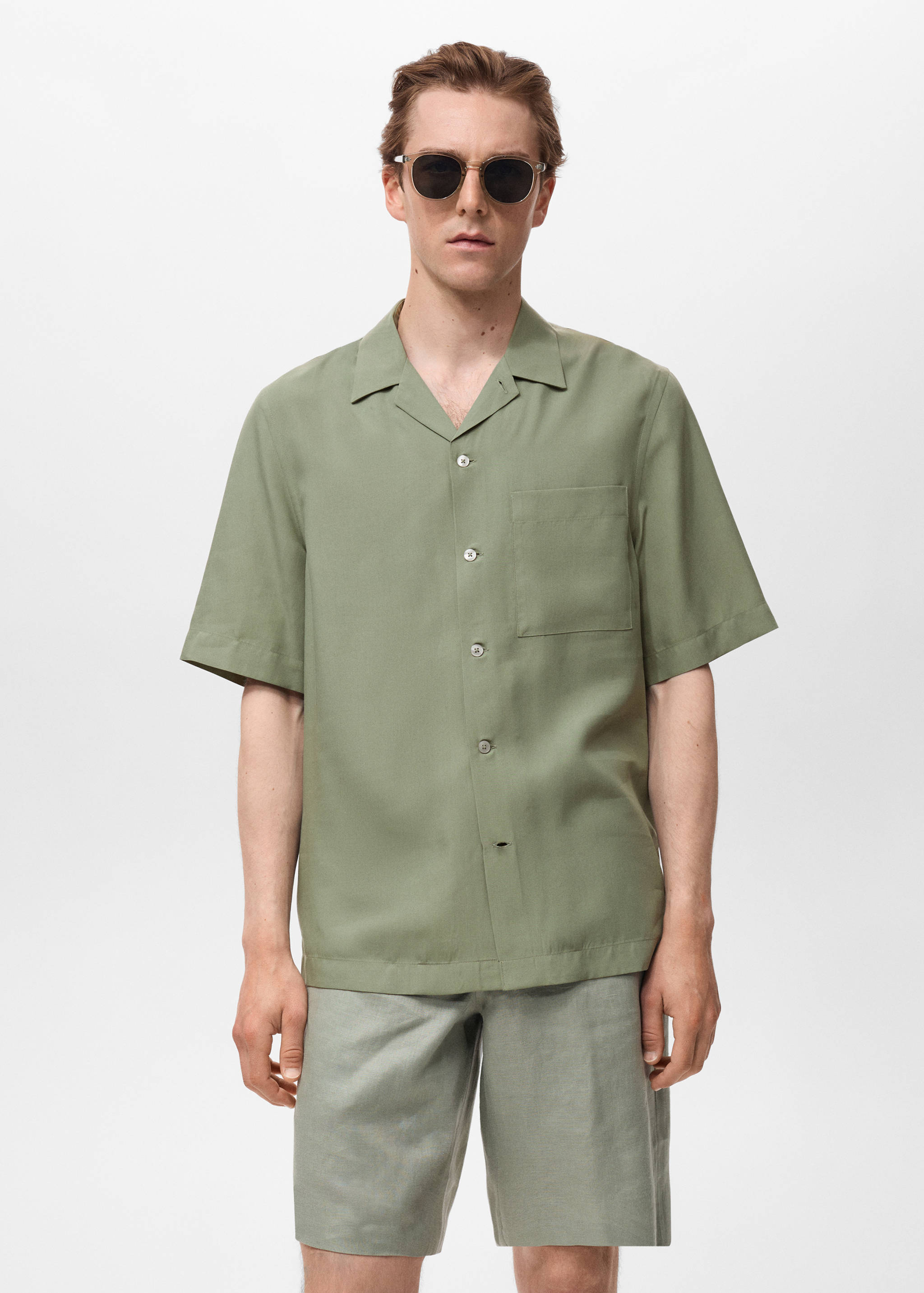 Chemise regular-fit Lyocell - Plan moyen