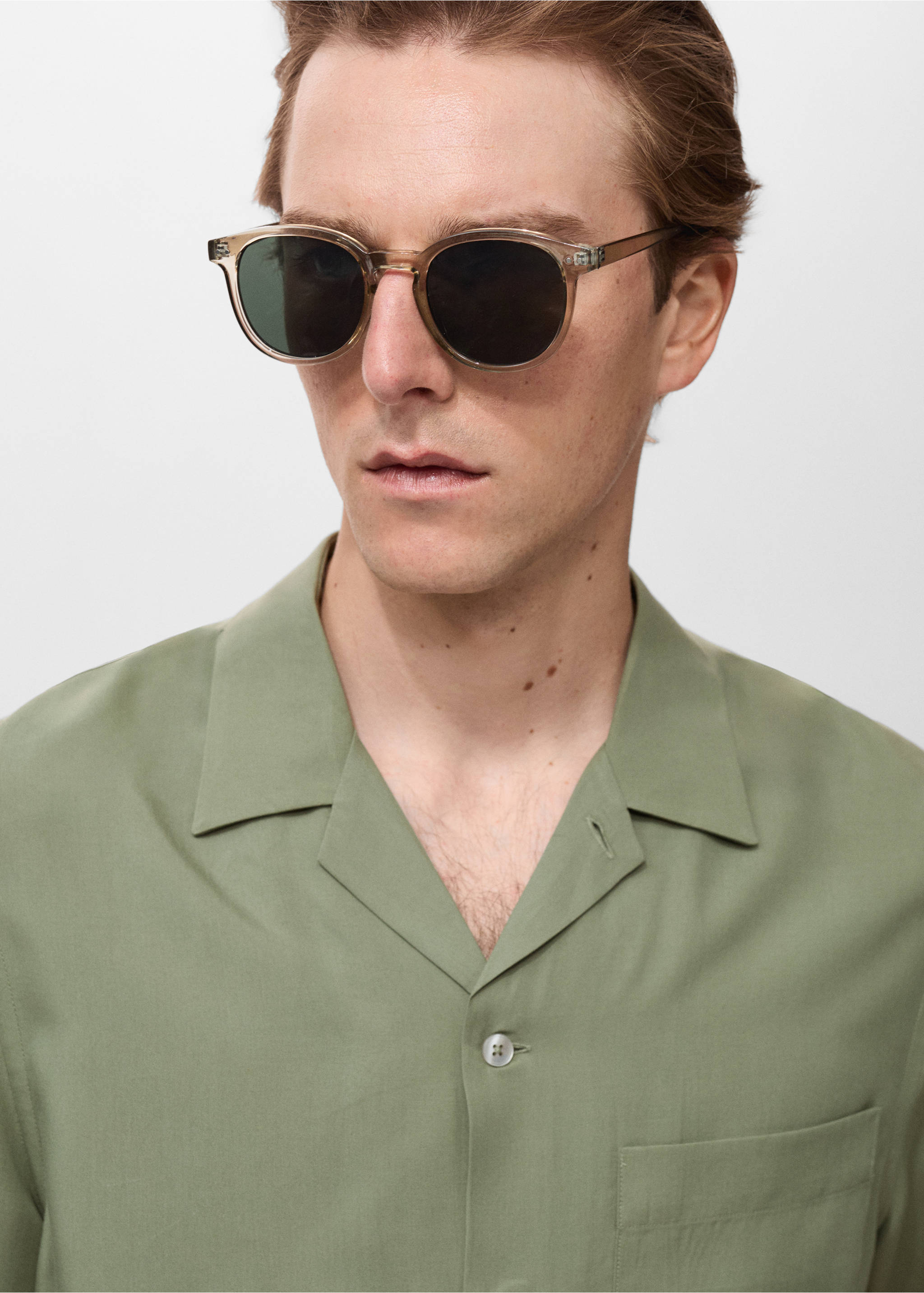 Chemise regular-fit Lyocell - Détail de l'article 1, Vert menthe. Ref: 17041229-00.