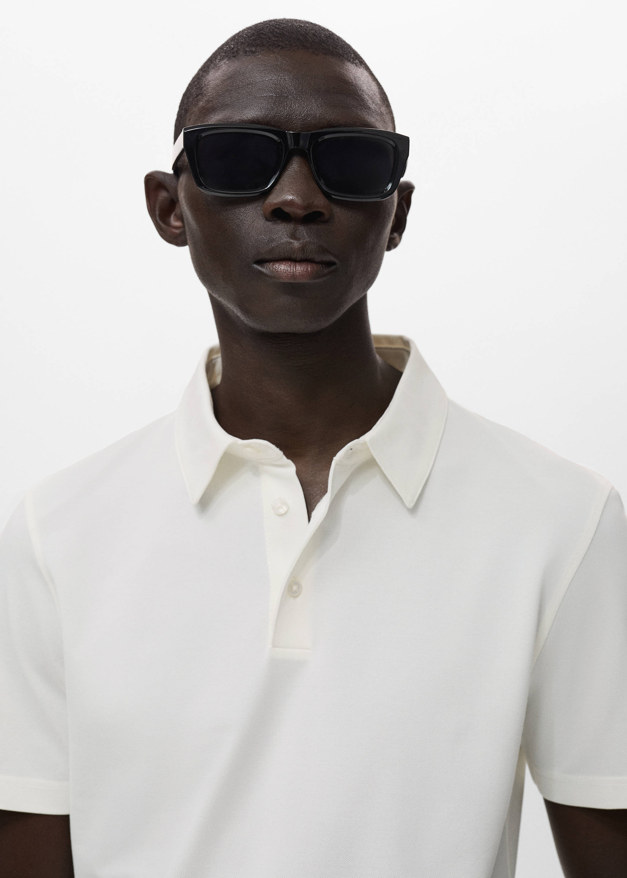 Cotton piqué polo shirt - Details of the article 1