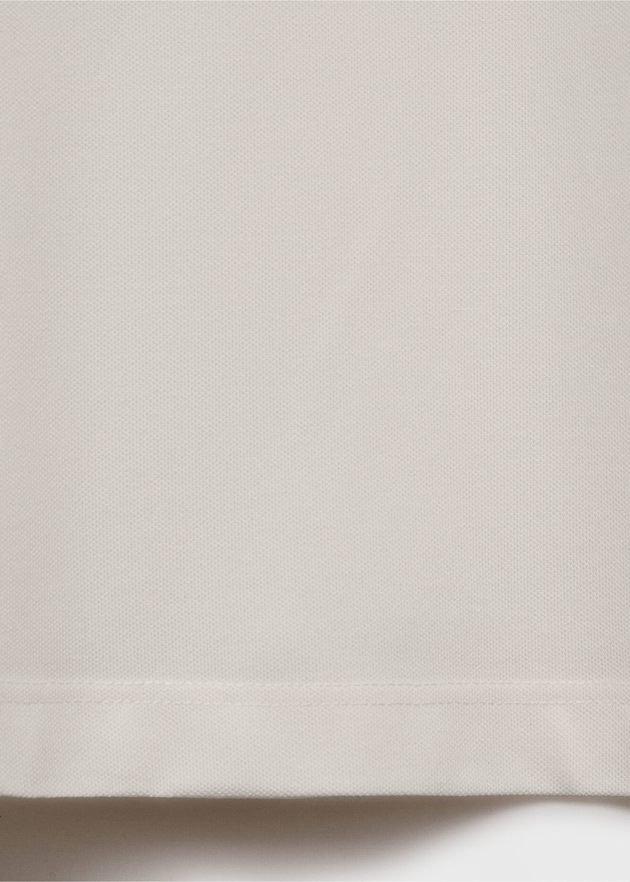 Cotton piqué polo shirt - Details of the article 0, Off White. Ref: 17041230-00.