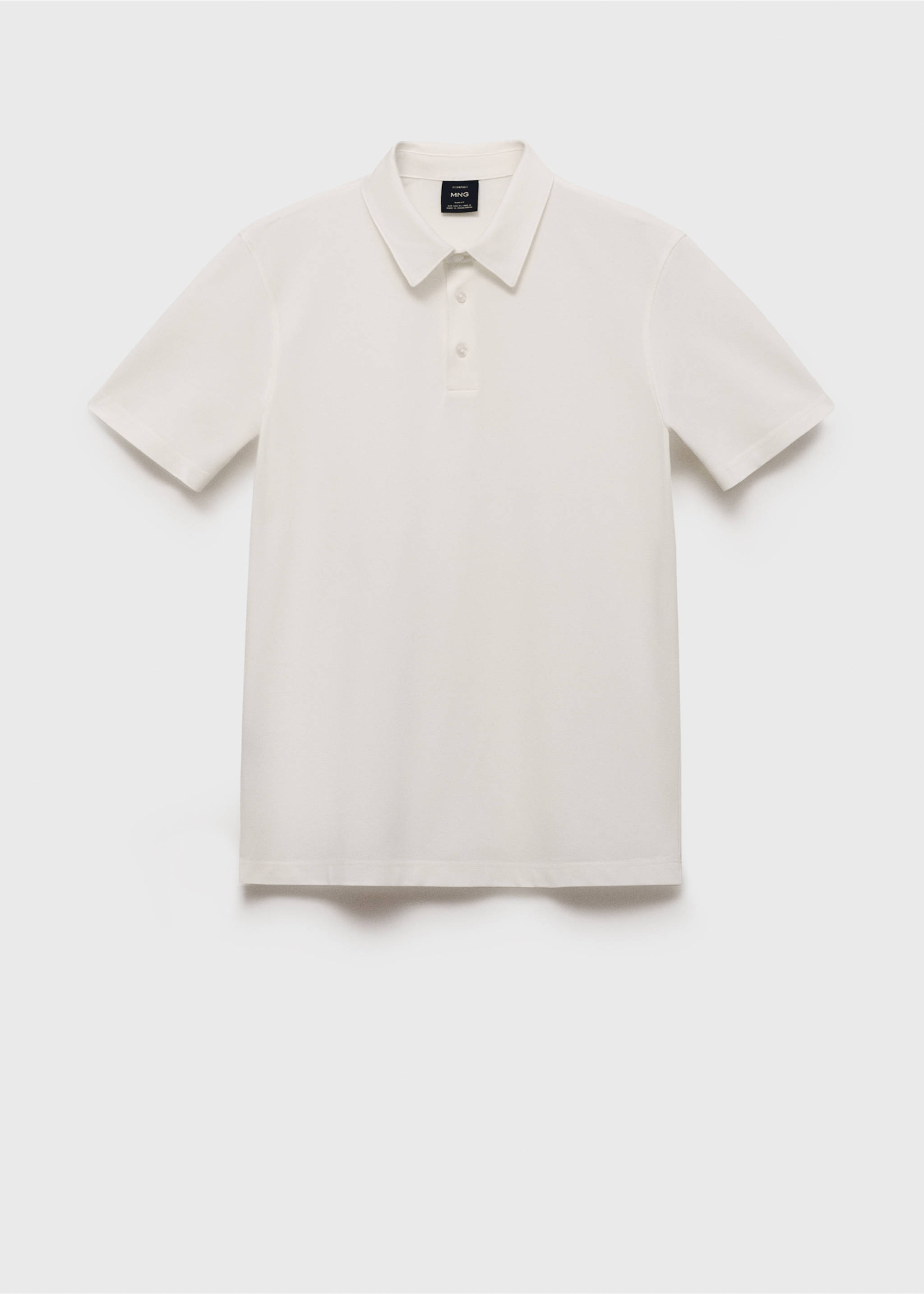 Cotton piqué polo shirt - Article without model, Off White. Ref: 17041230-00.