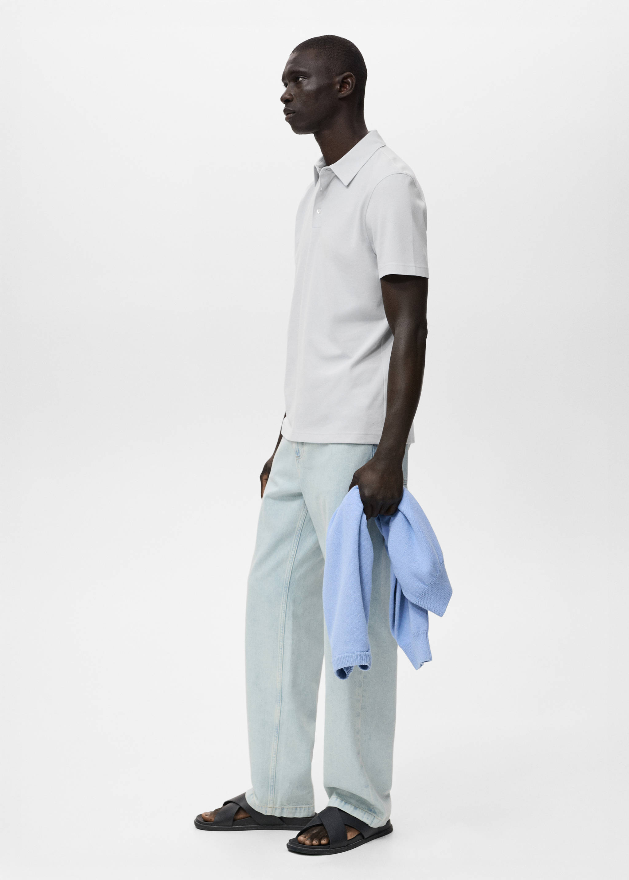 Cotton piqué polo shirt - Details of the article 2