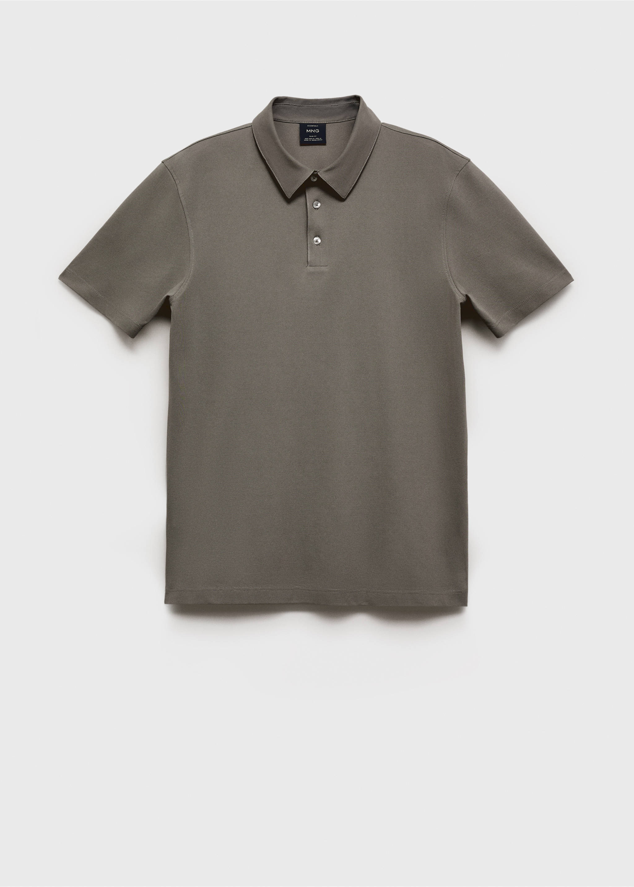 Cotton piqué polo shirt - Article without model, Dark Green. Ref: 17041230-00.