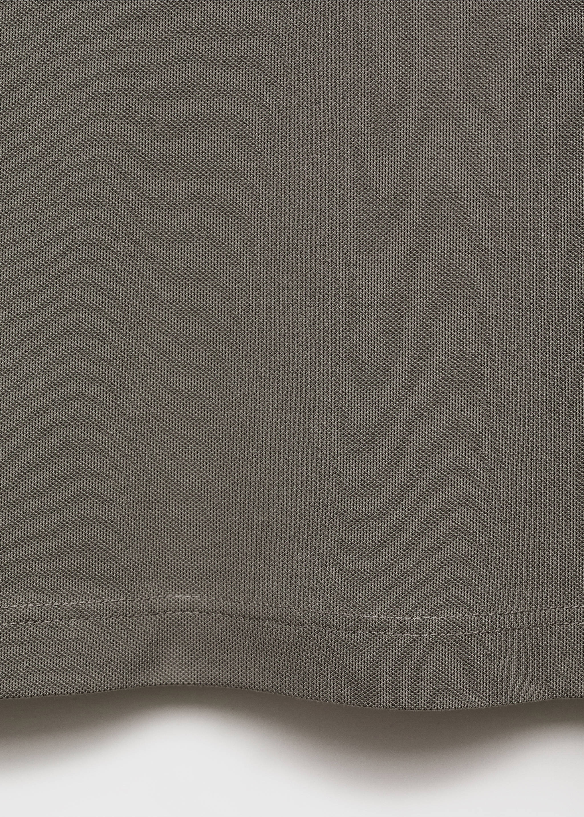 Cotton piqué polo shirt - Details of the article 0, Dark Green. Ref: 17041230-00.