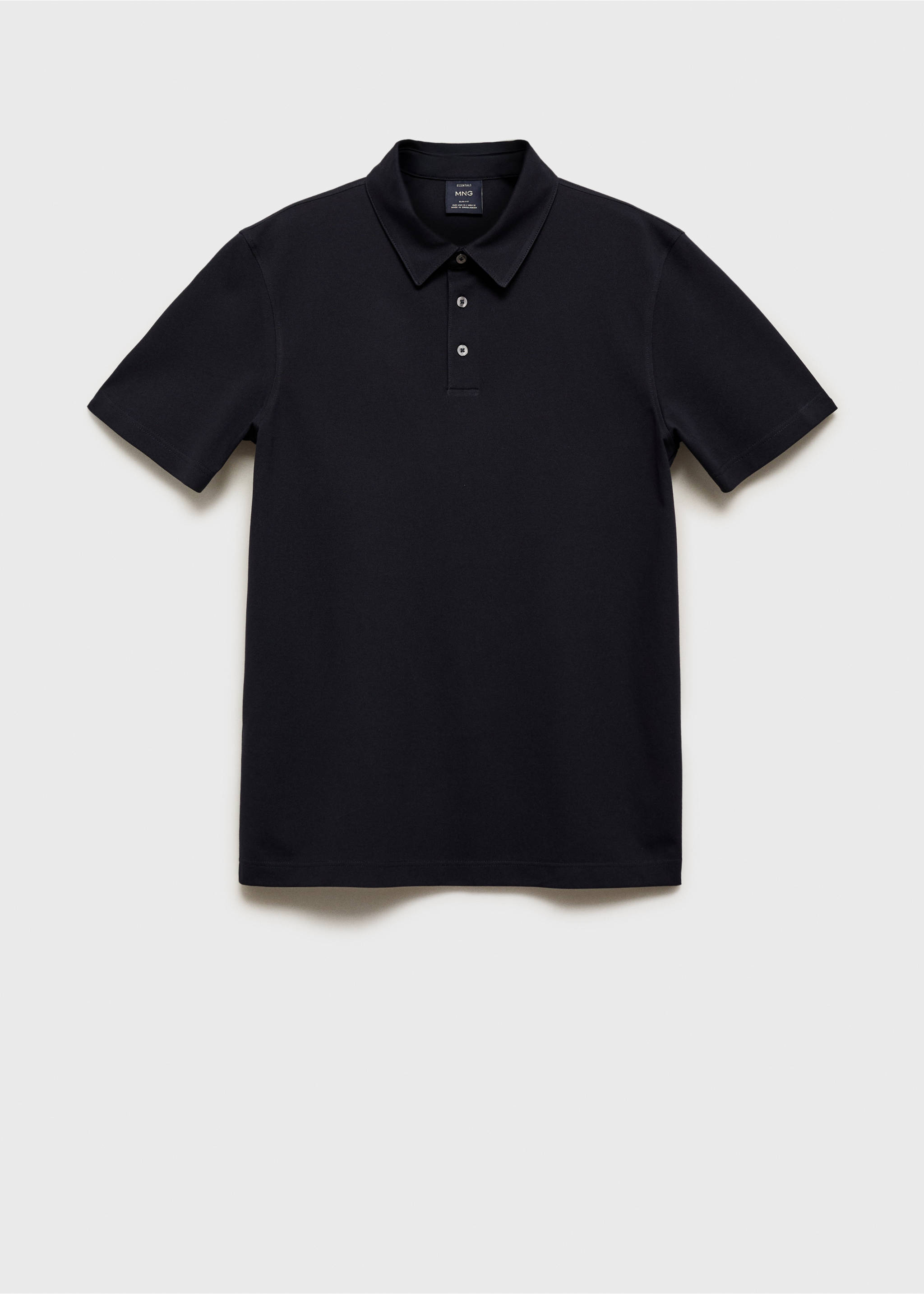Cotton piqué polo shirt - Article without model, Night Blue. Ref: 17041230-00.