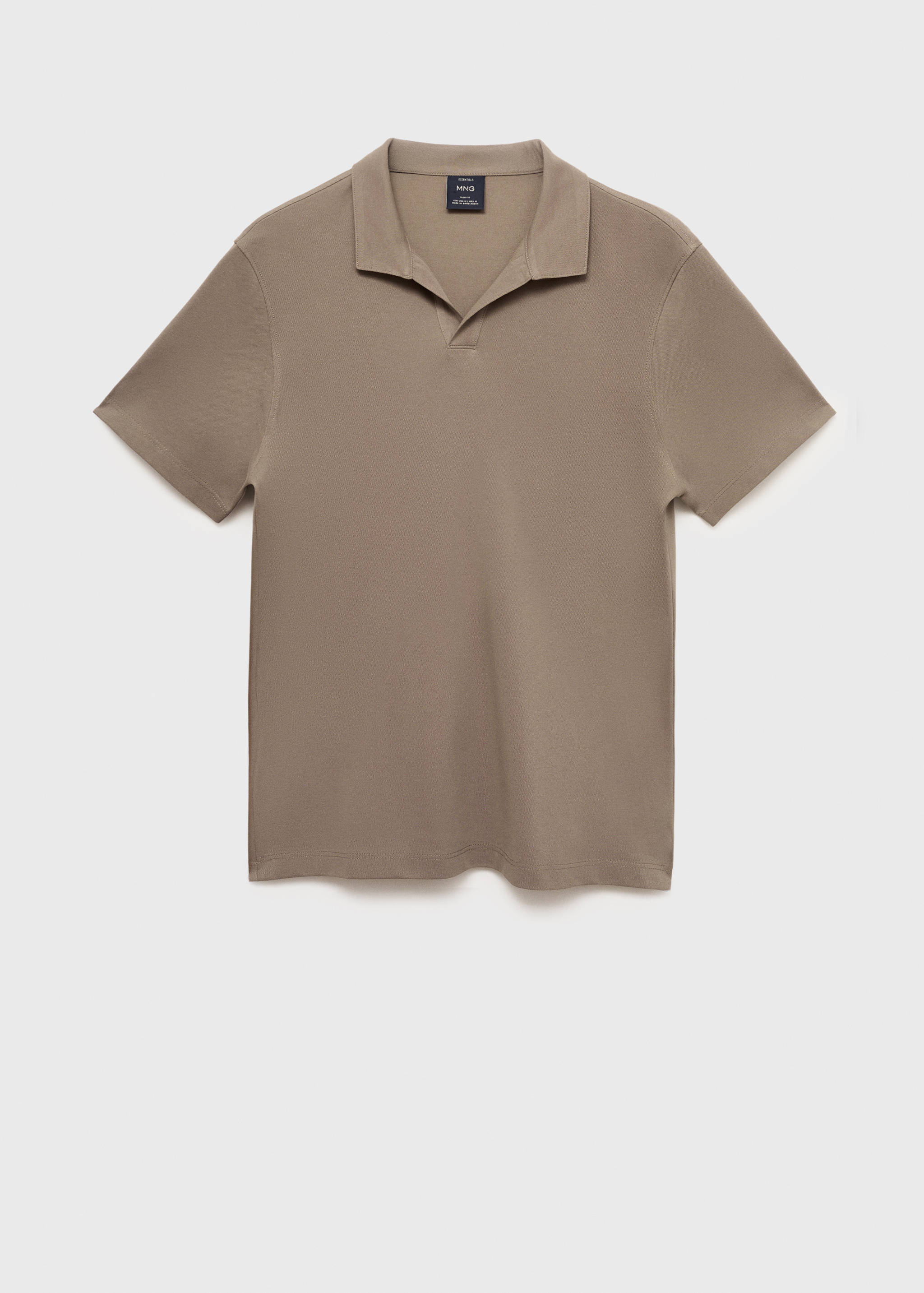 Cotton piqué polo shirt - Article without model
