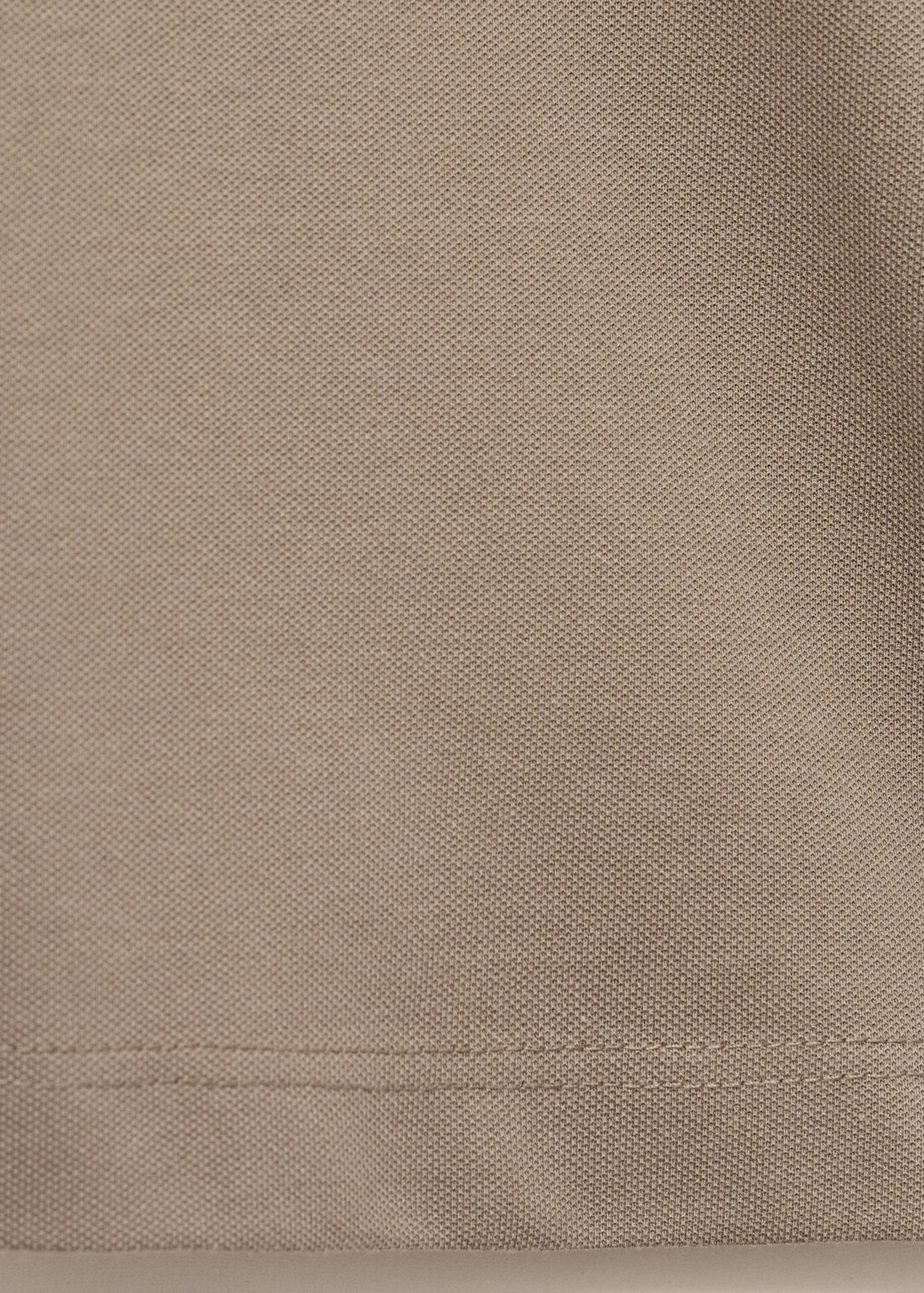 Cotton piqué polo shirt - Details of the article 0