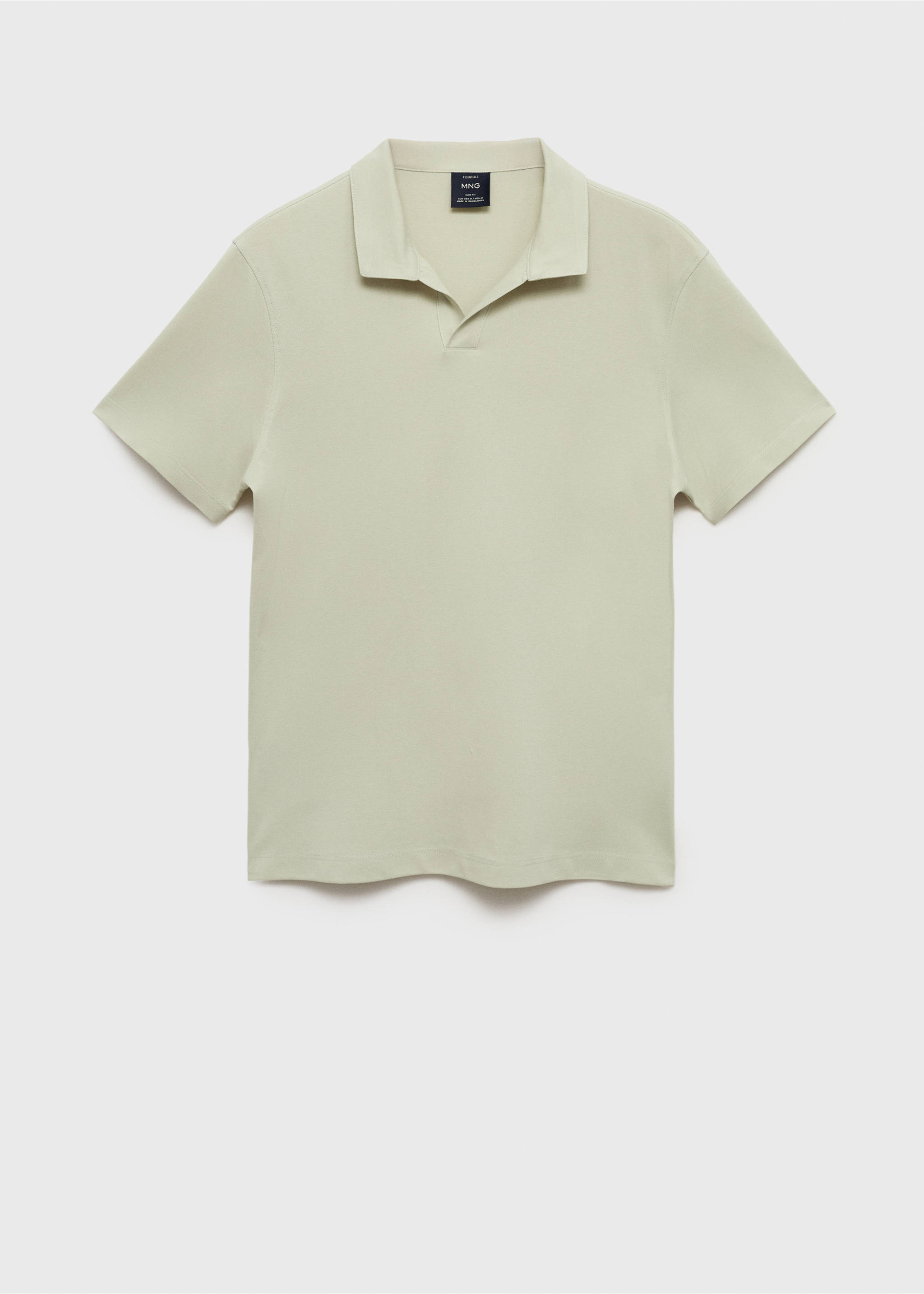 Cotton piqué polo shirt - Article without model, Mint Green. Ref: 17041231-00.