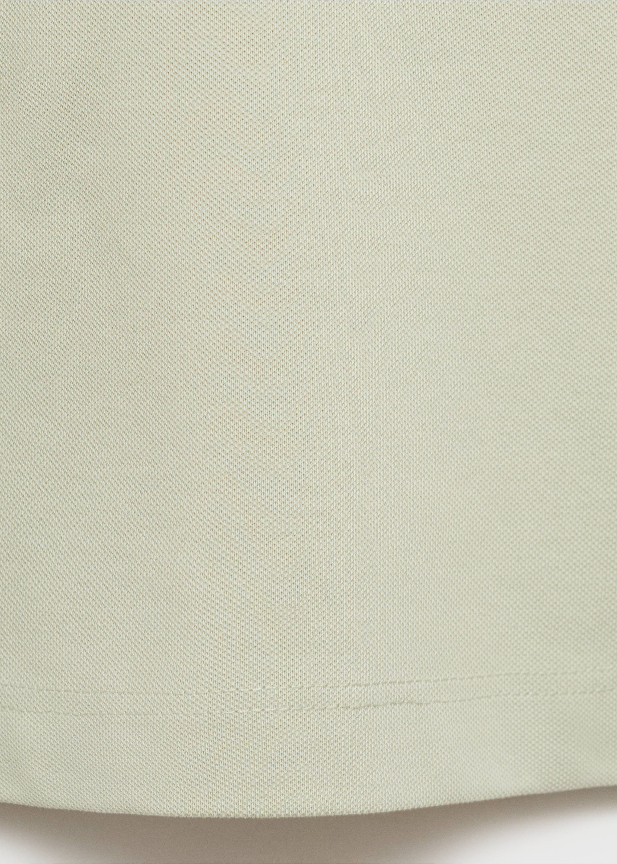 Cotton piqué polo shirt - Details of the article 0, Mint Green. Ref: 17041231-00.