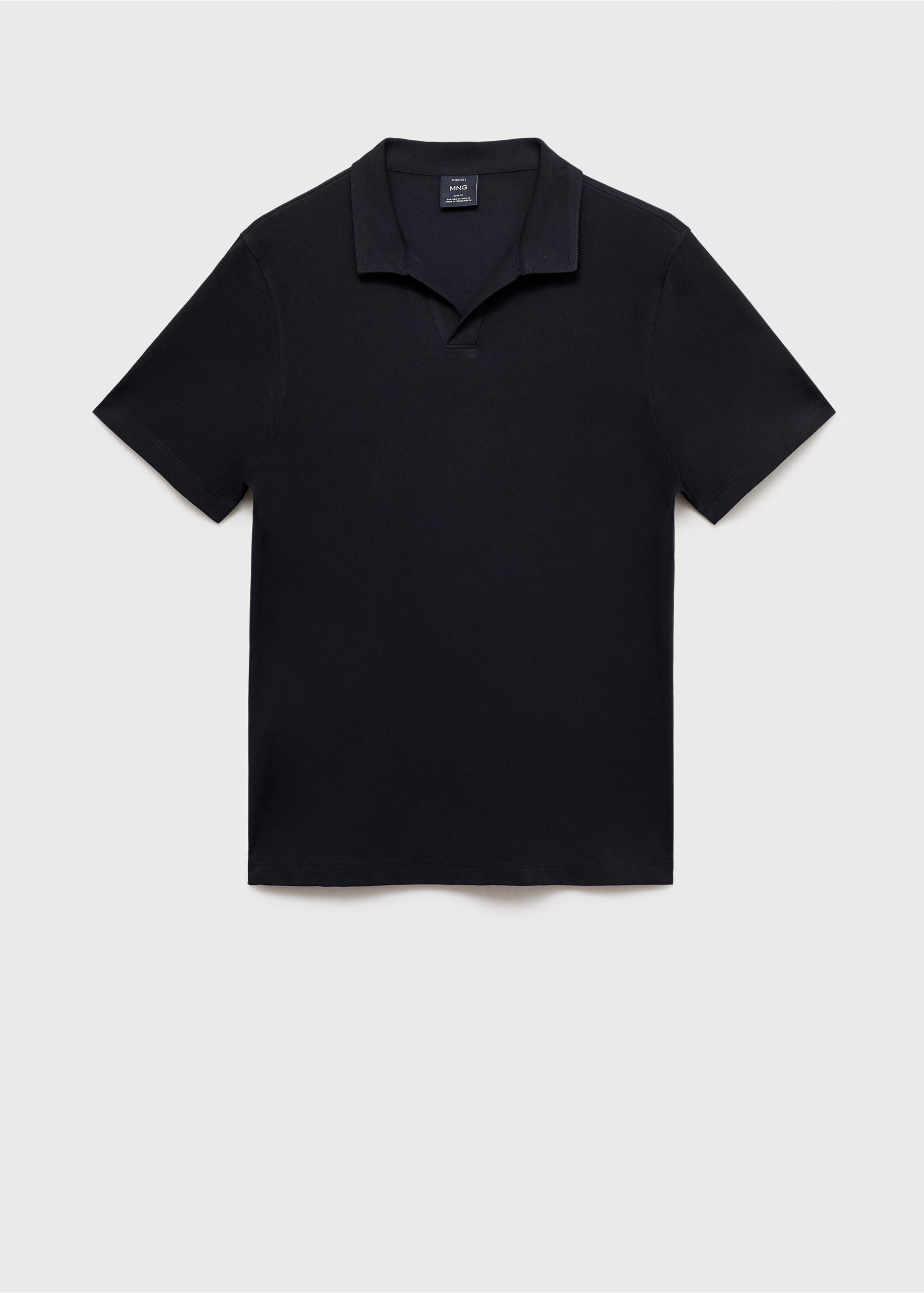 Cotton piqué polo shirt - Article without model, Night Blue. Ref: 17041231-00.