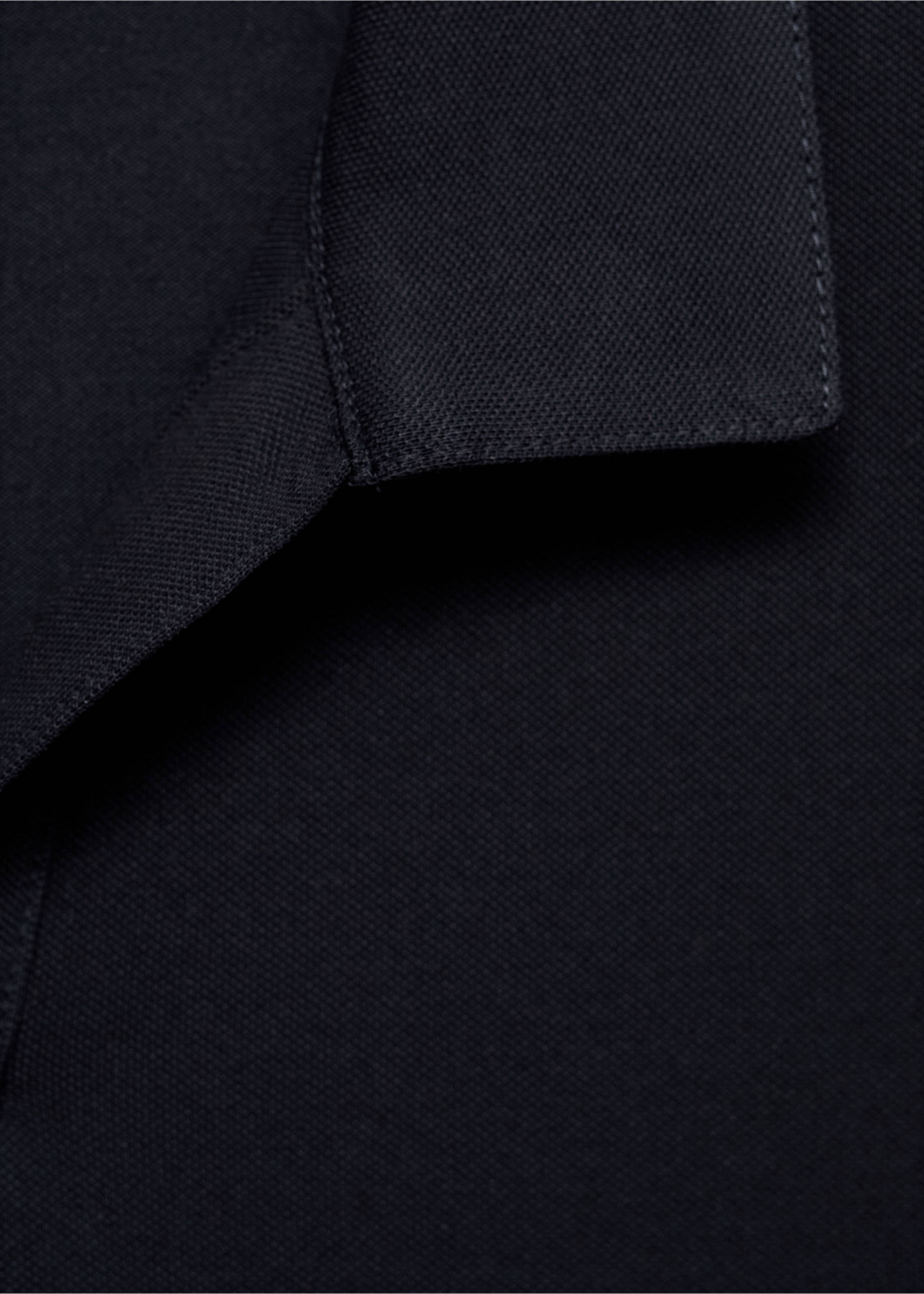Cotton piqué polo shirt - Details of the article 8, Night Blue. Ref: 17041231-00.