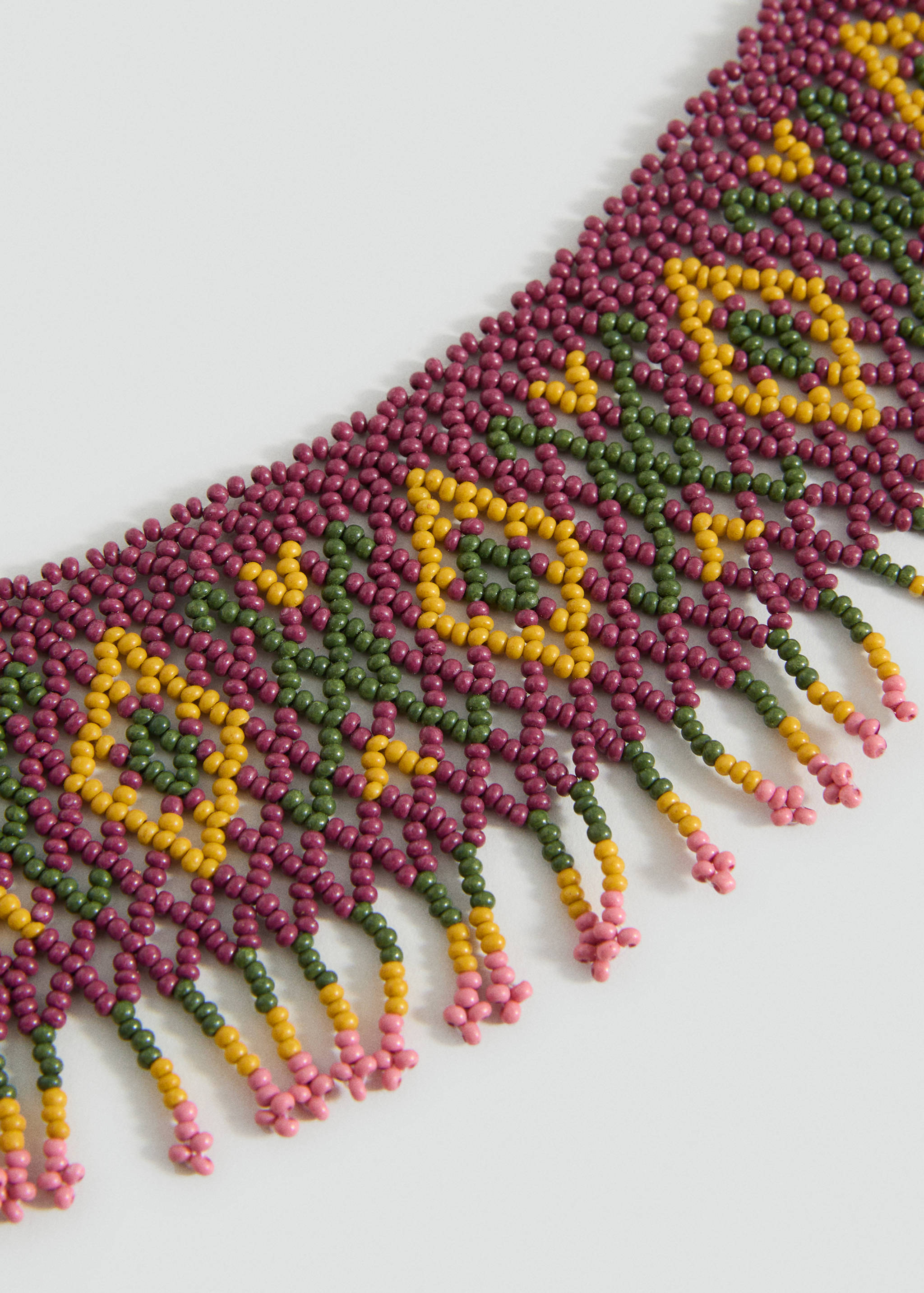 Combined crystal choker necklace - Medium plane