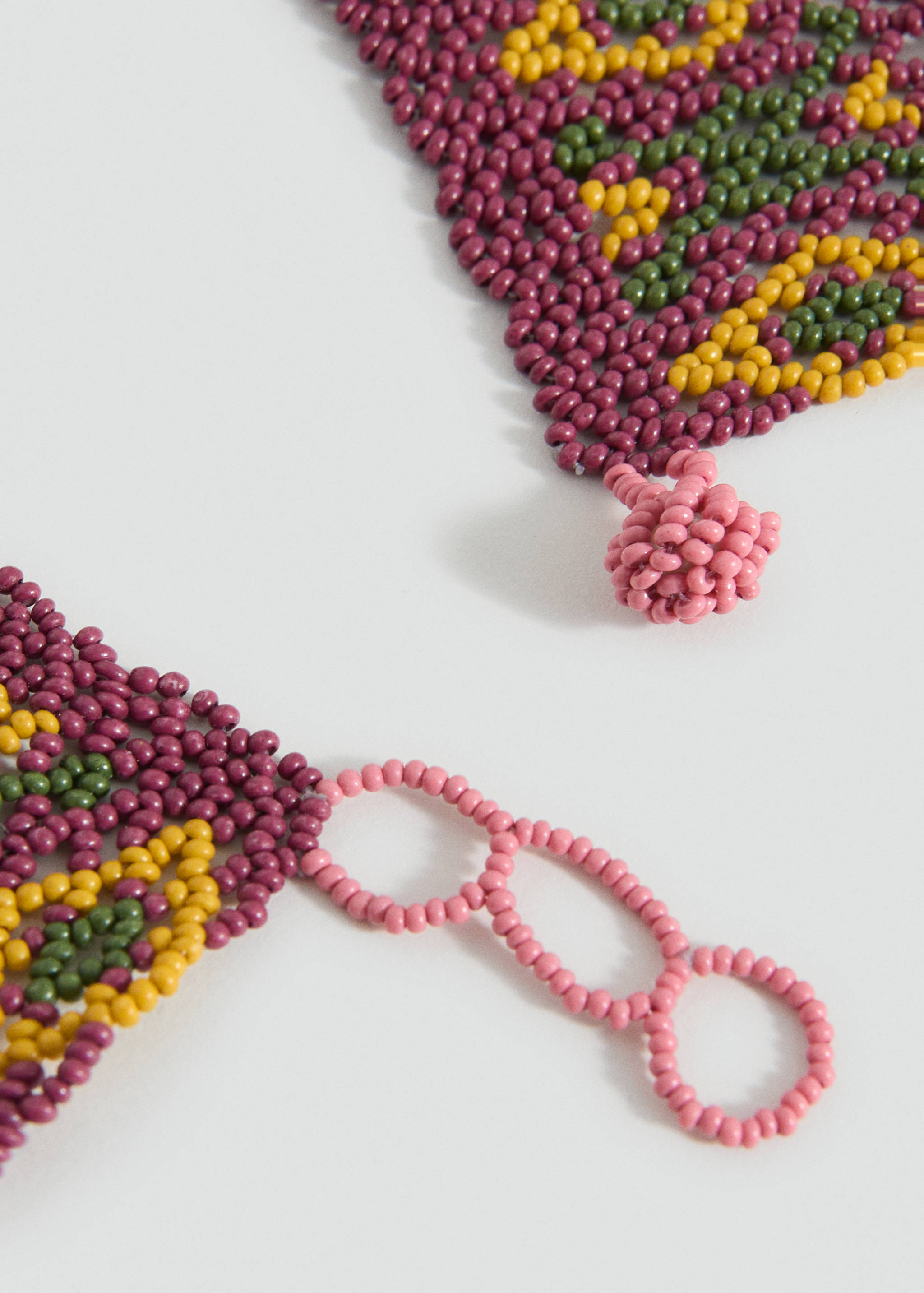 Combined crystal choker necklace - Details of the article 1