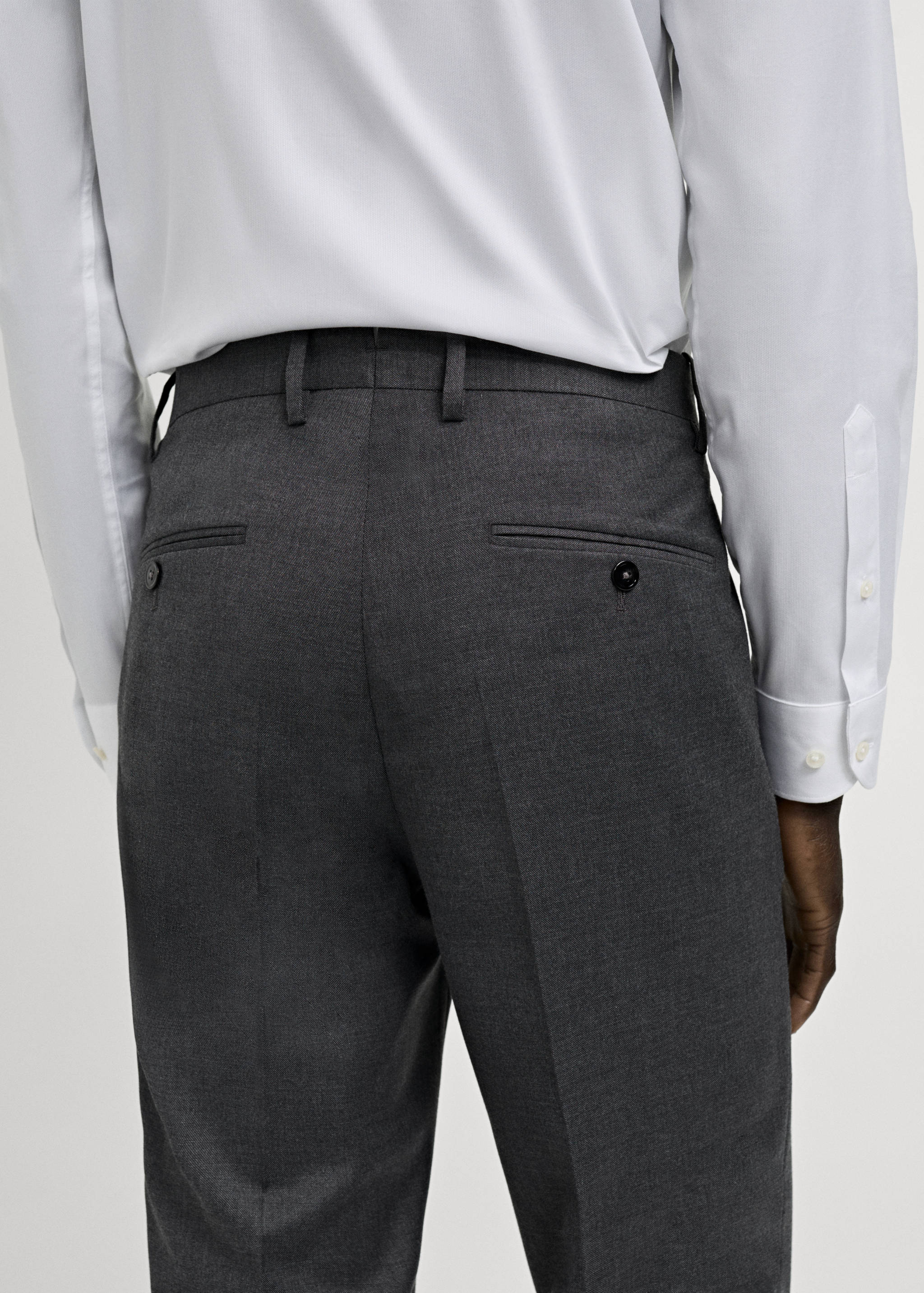 Milan slim-fit suit trousers - Details of the article 3