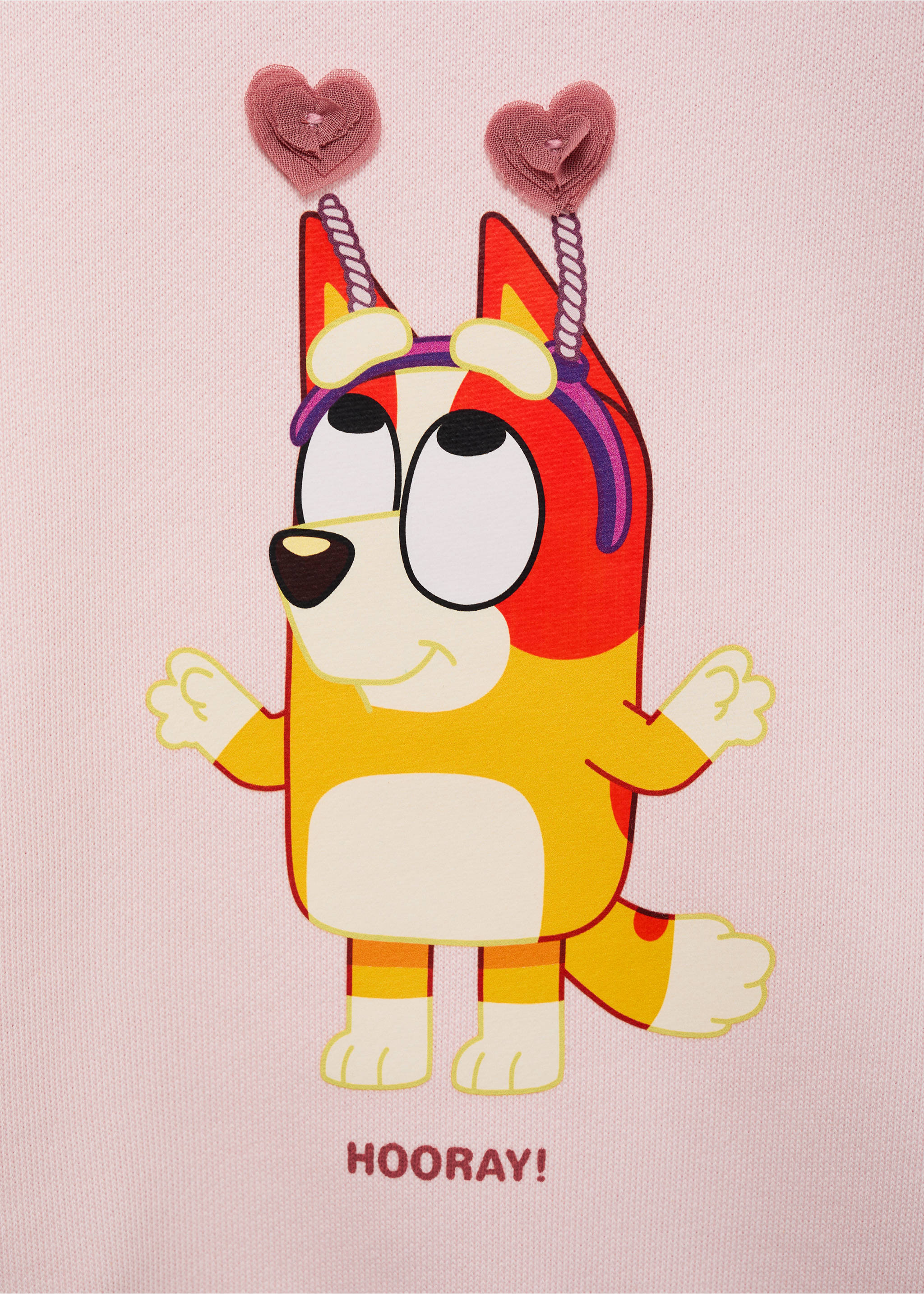 Bluey-print sweatshirt - Details of the article 8, Pink. Ref: 17041238-00.