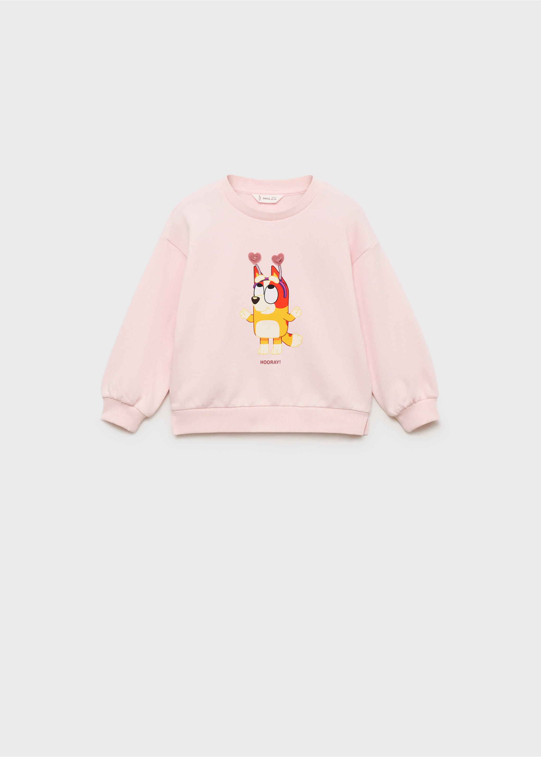 Bluey-print sweatshirt - Article without model, Pink. Ref: 17041238-00.
