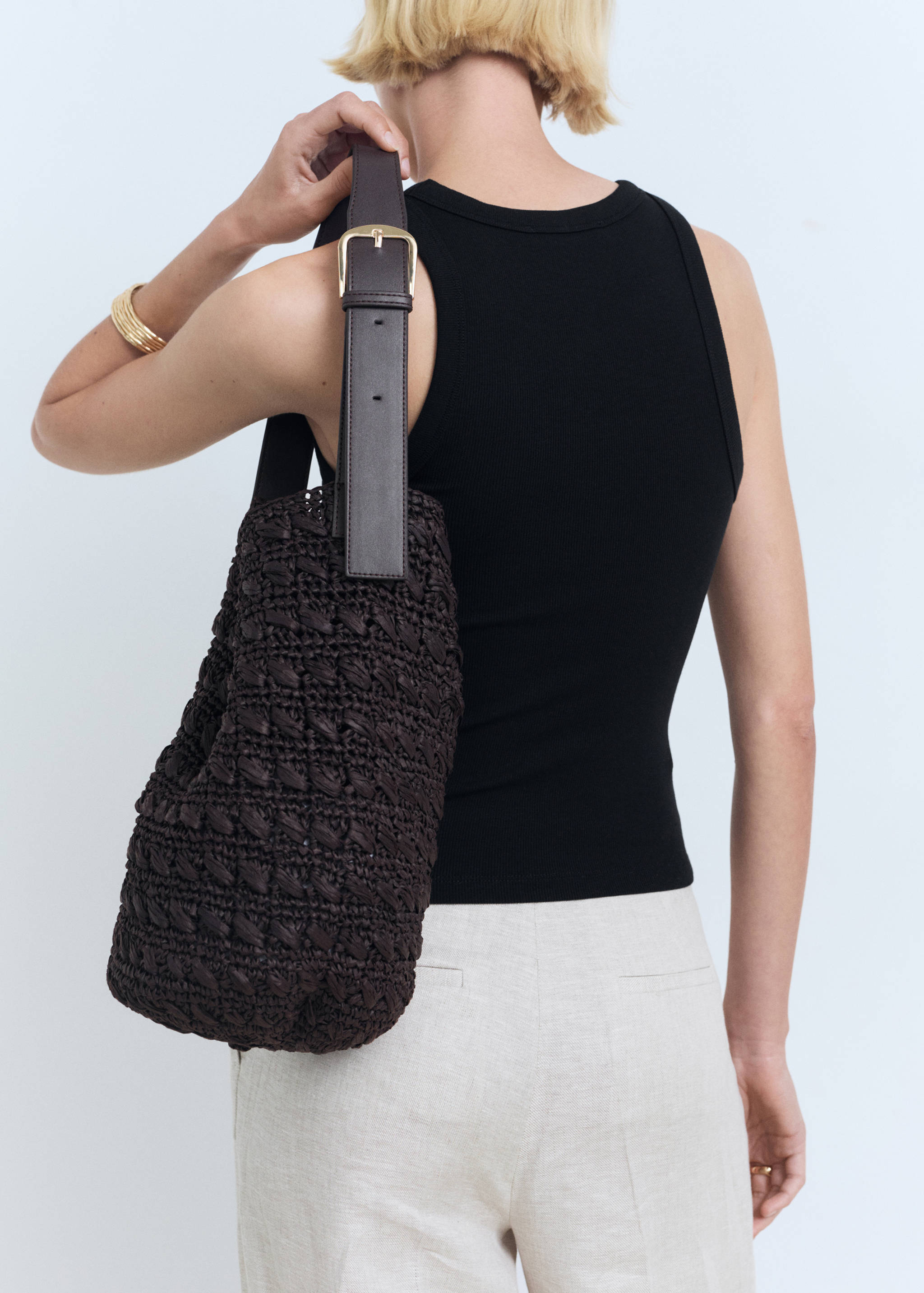 Ribbed cotton-blend top - Details of the article 6