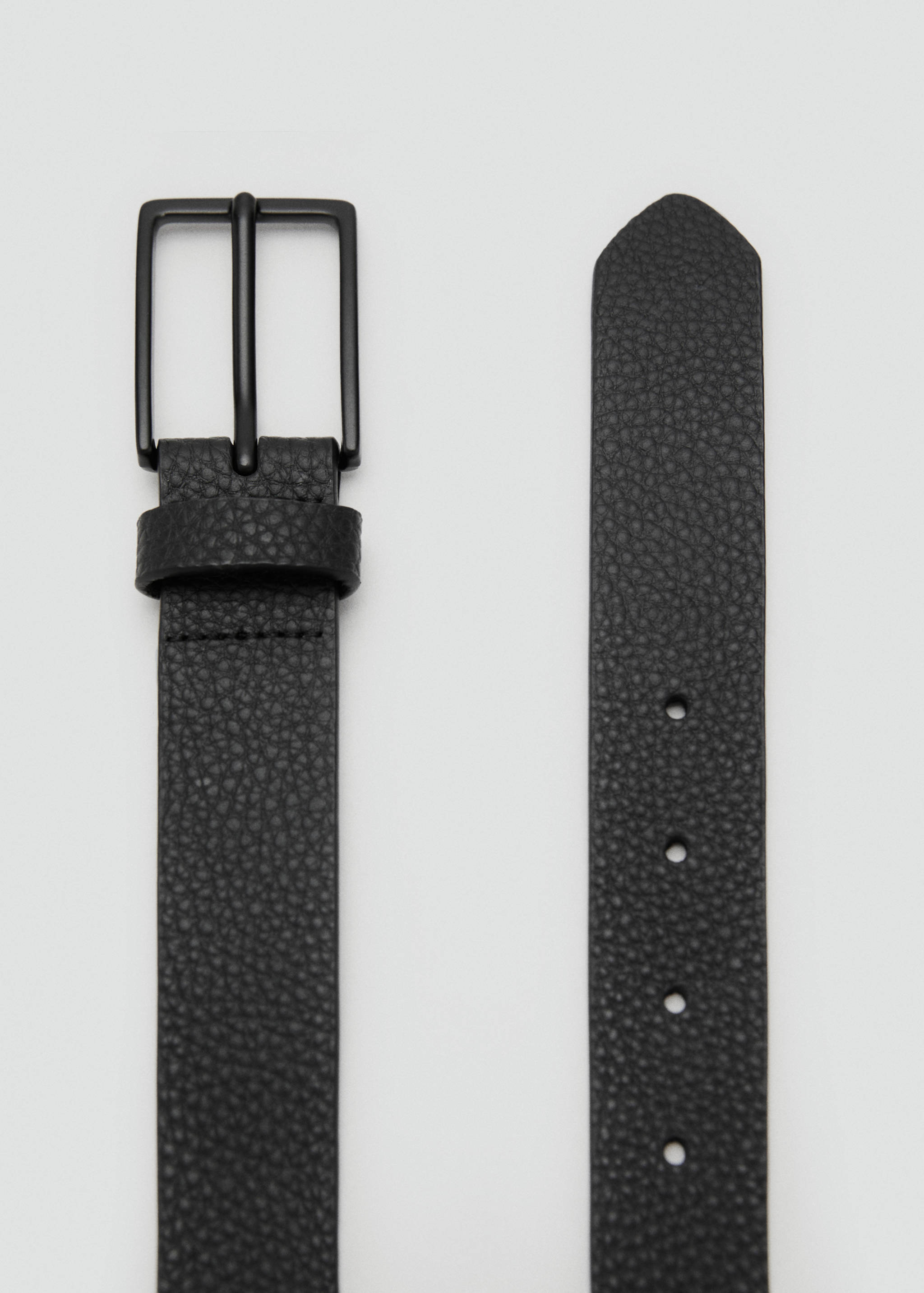 Ceinture cuir grainé - Plan moyen
