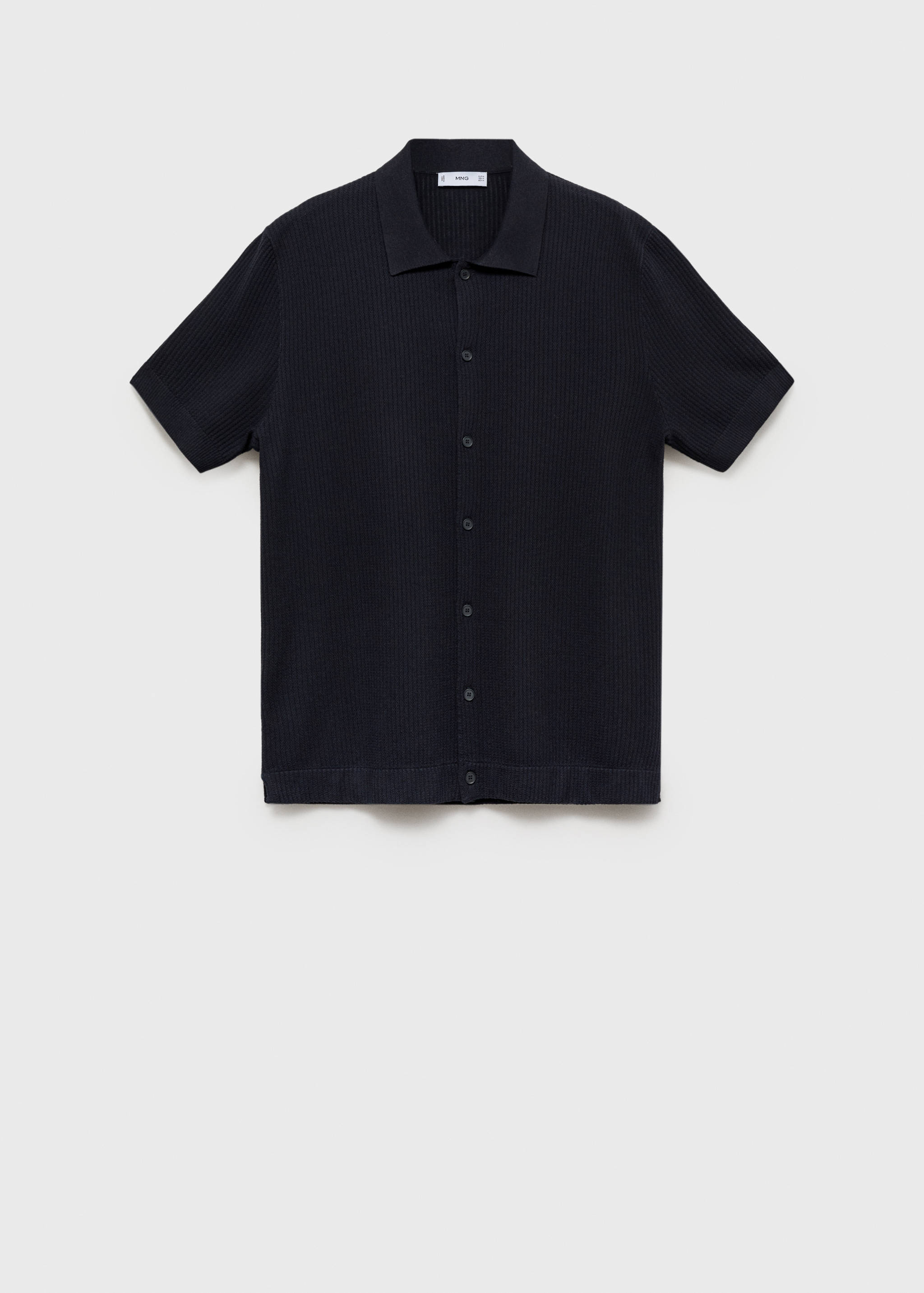 Rib-knit shirt - Article without model