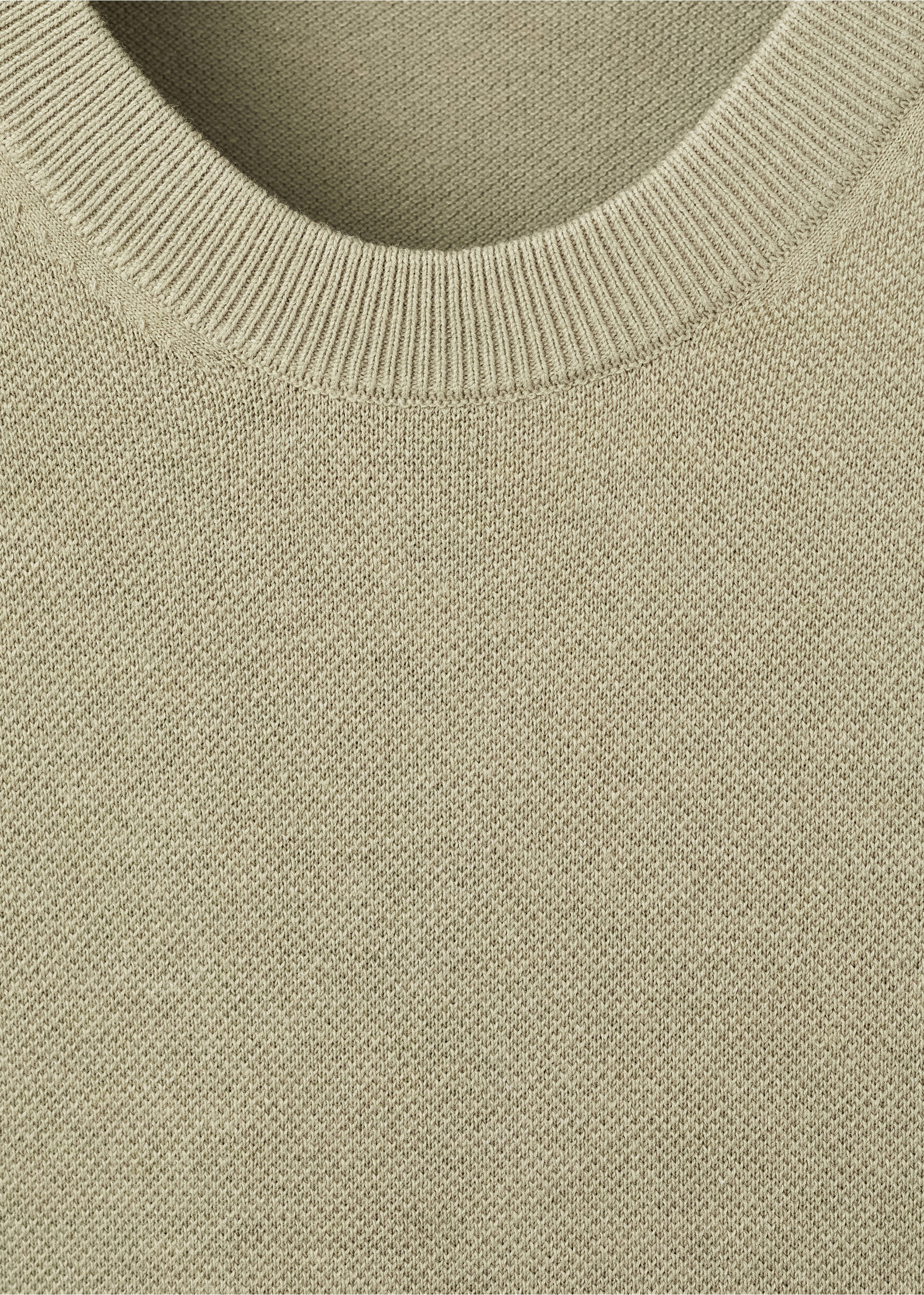 T-shirt maille fine coton - Détail de l'article 8, Kaki. Ref: 17041247-00.