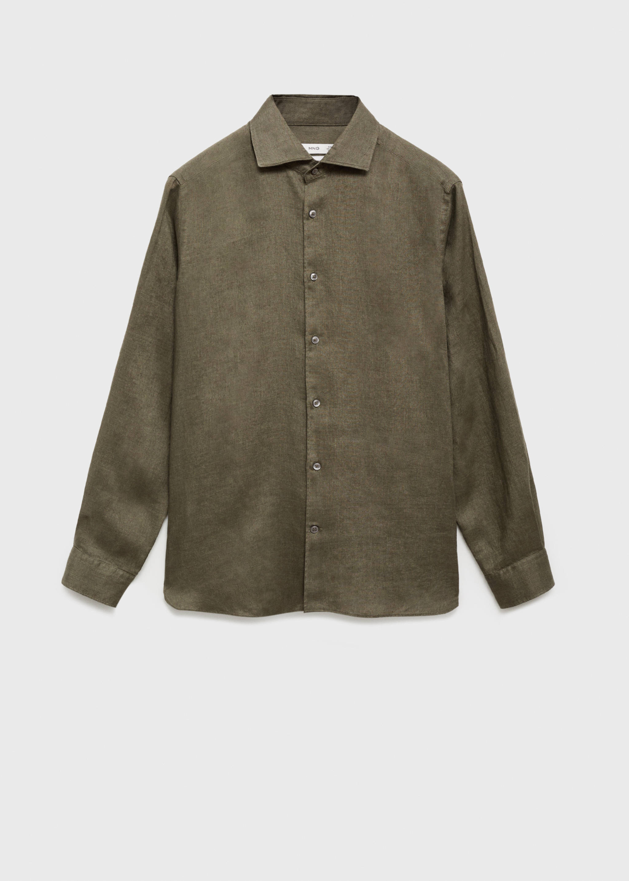 100% linen slim-fit shirt - Article without model