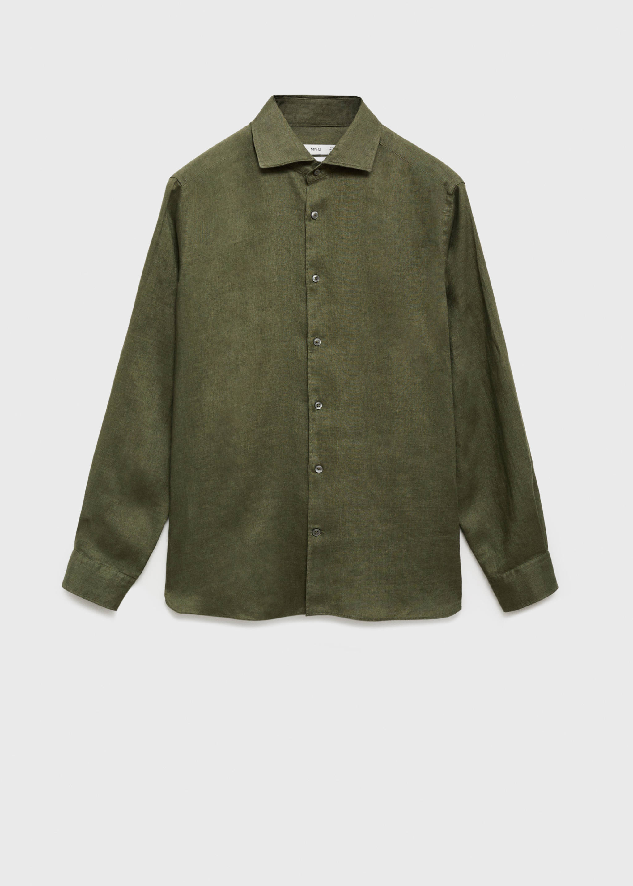 100% linen slim-fit shirt - Article without model