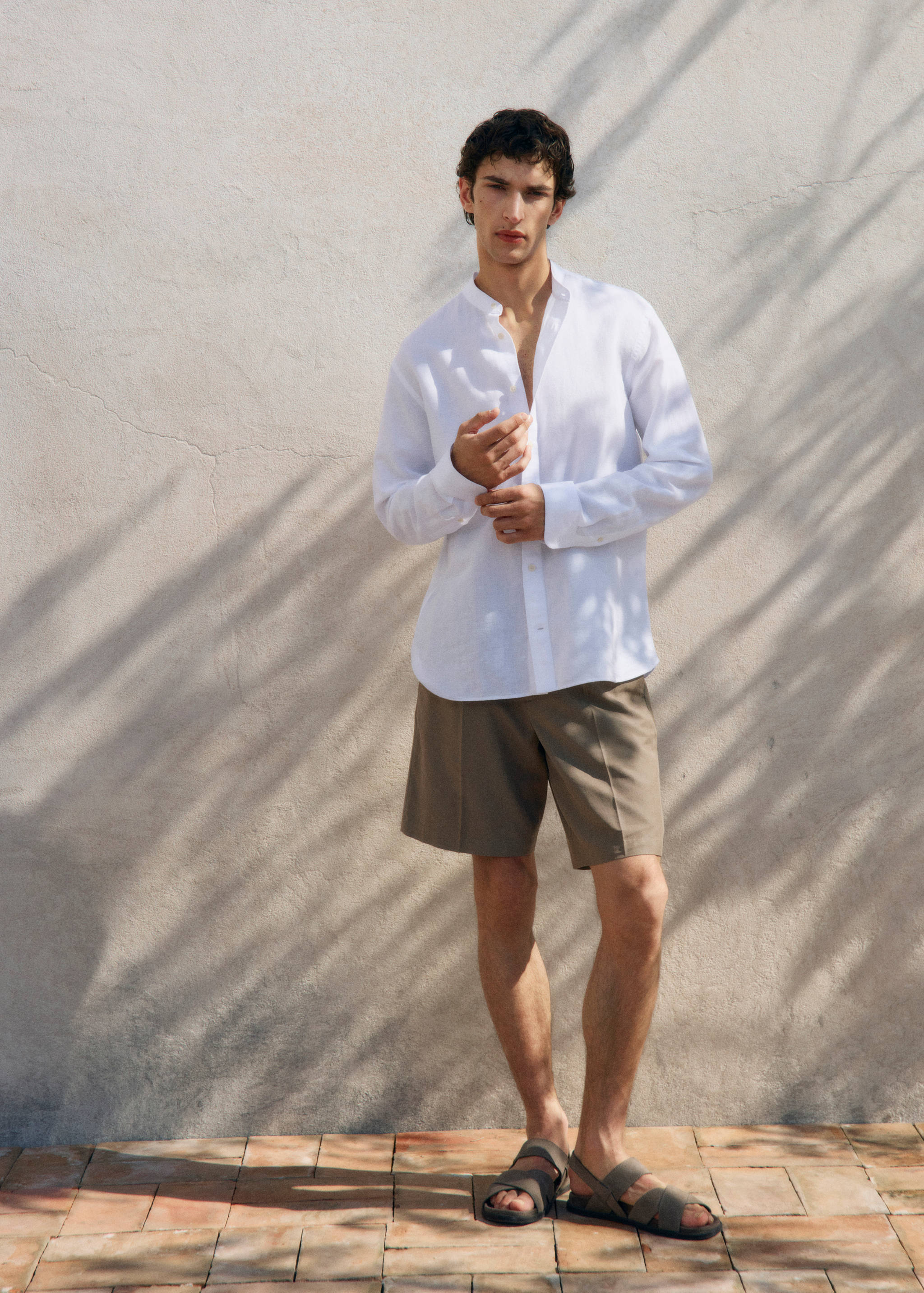 Chemise lin col mao - Détail de l'article 5