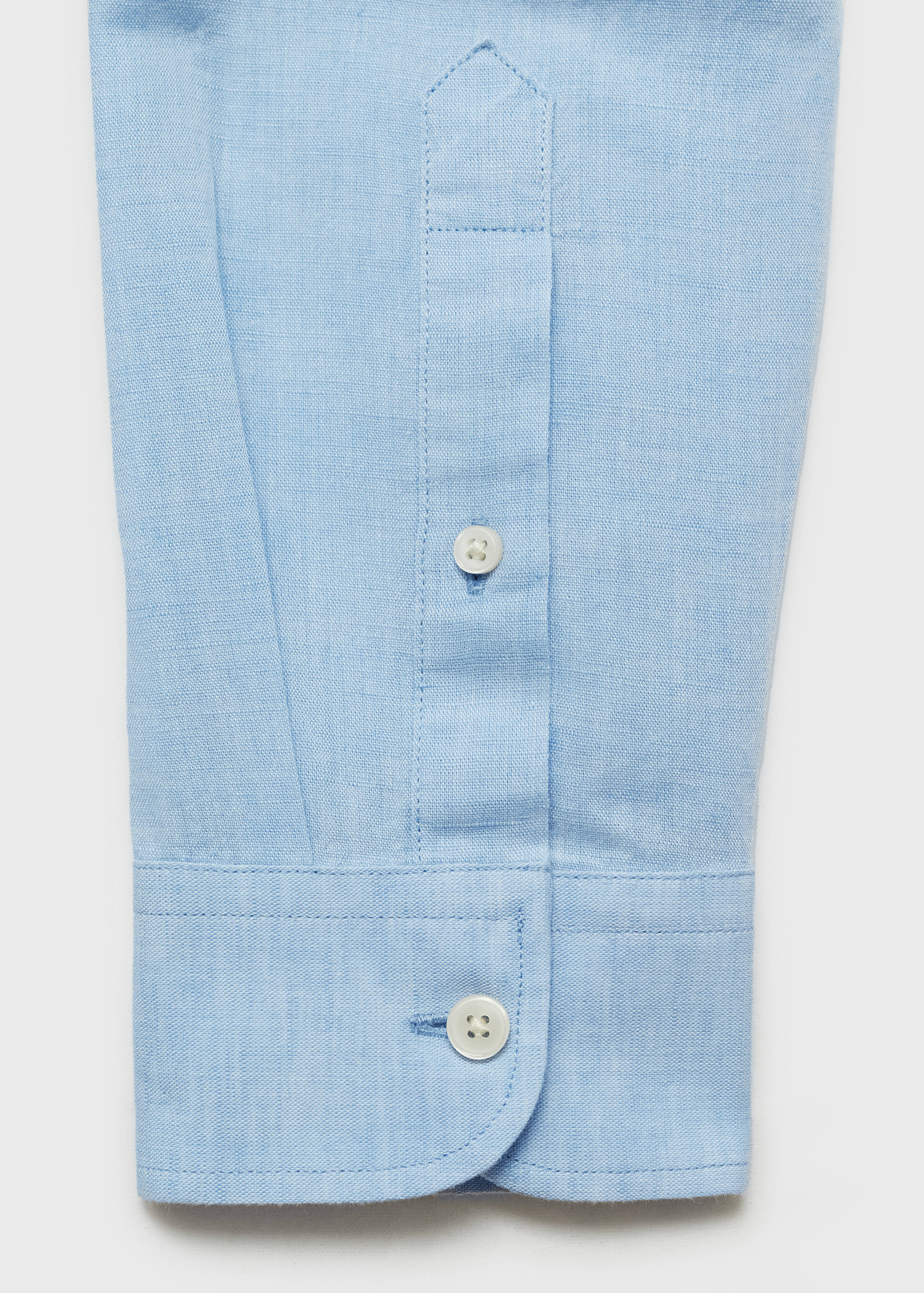 Mao collar linen shirt - Details of the article 0