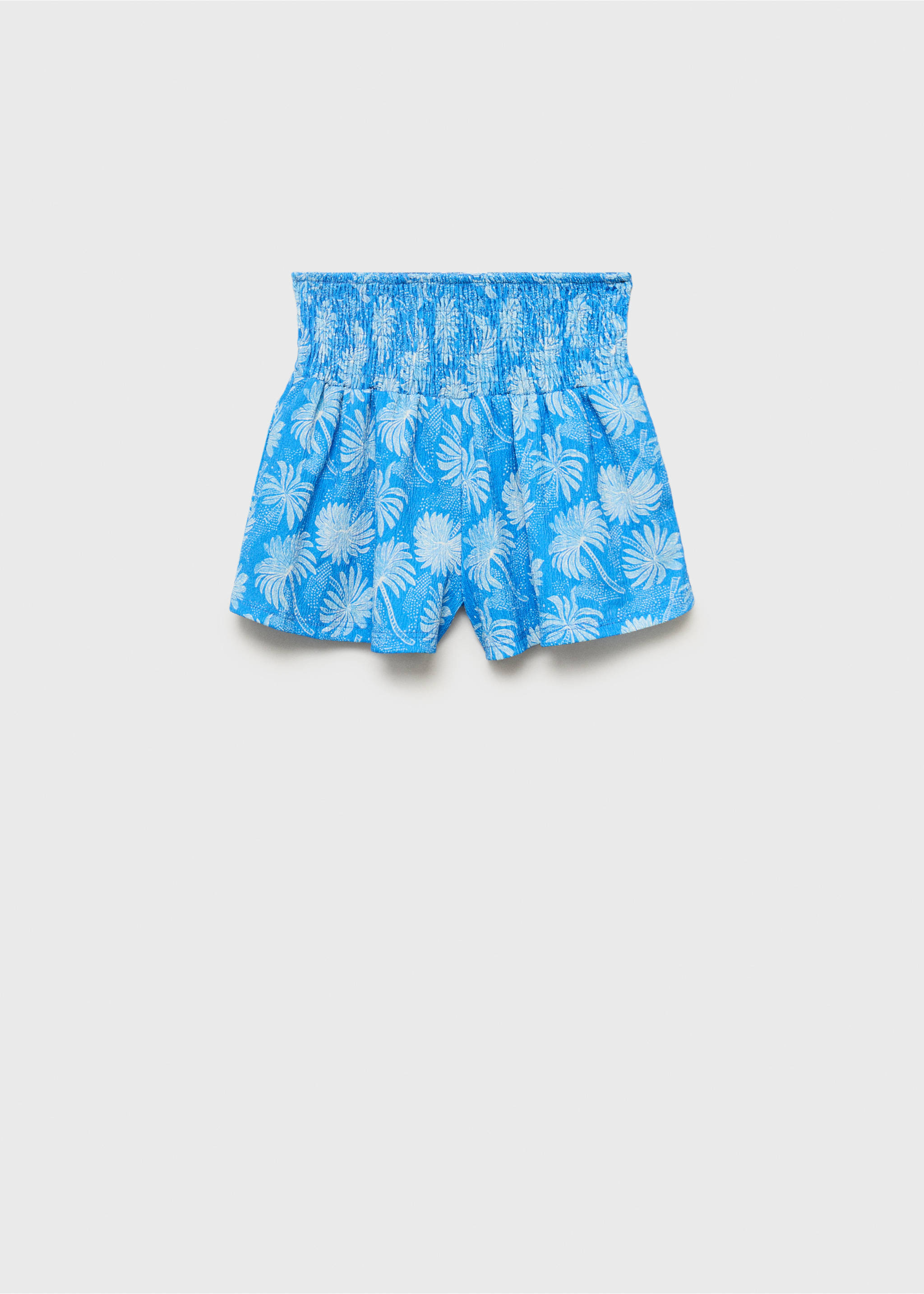 Shorts mit Blumenmuster - Artikel ohne Model, Blau. Ref: 17041252-00.