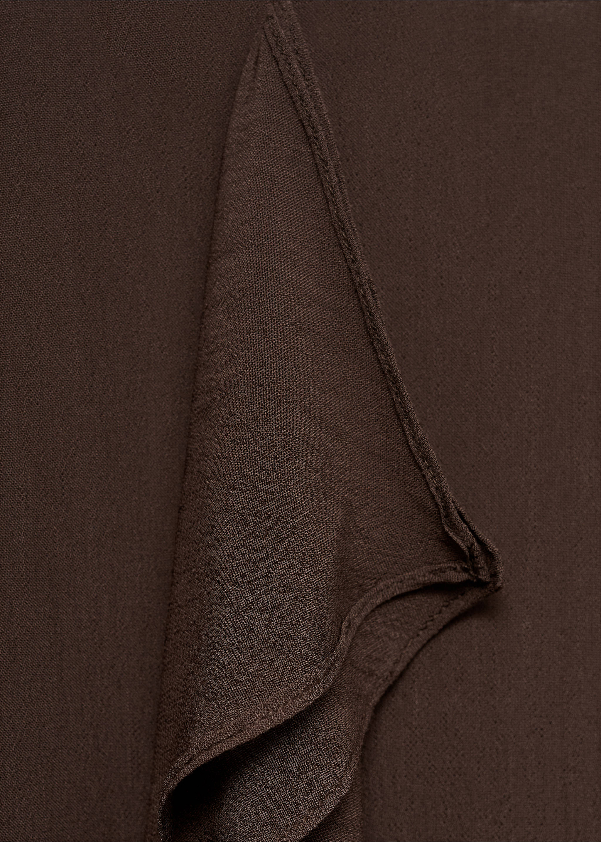 Maxi-skirt with ruffle detail - Details of the article 0, Brown. Ref: 17041277-00.
