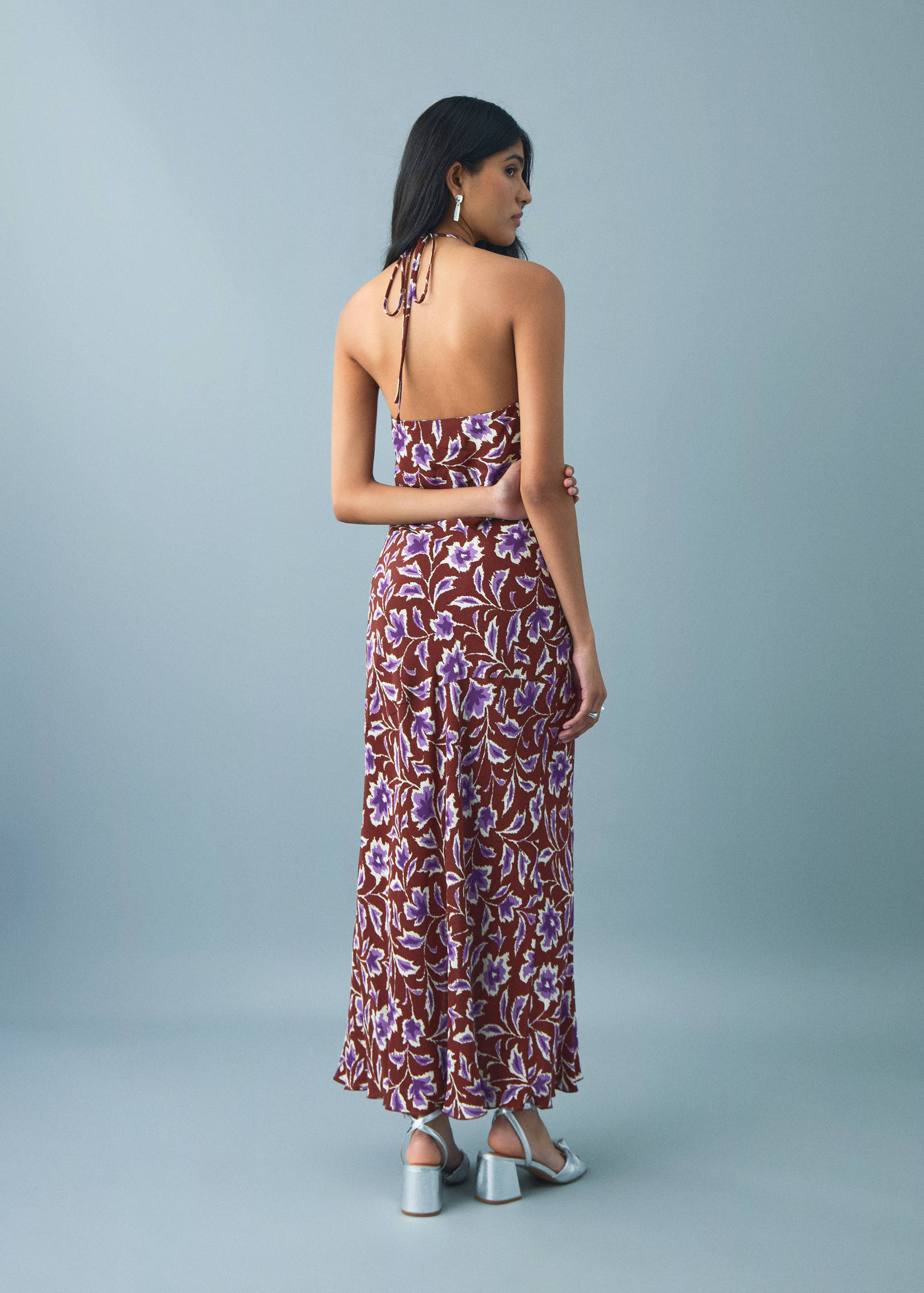 Vestido halter estampado floral - Detalle del artículo 3
