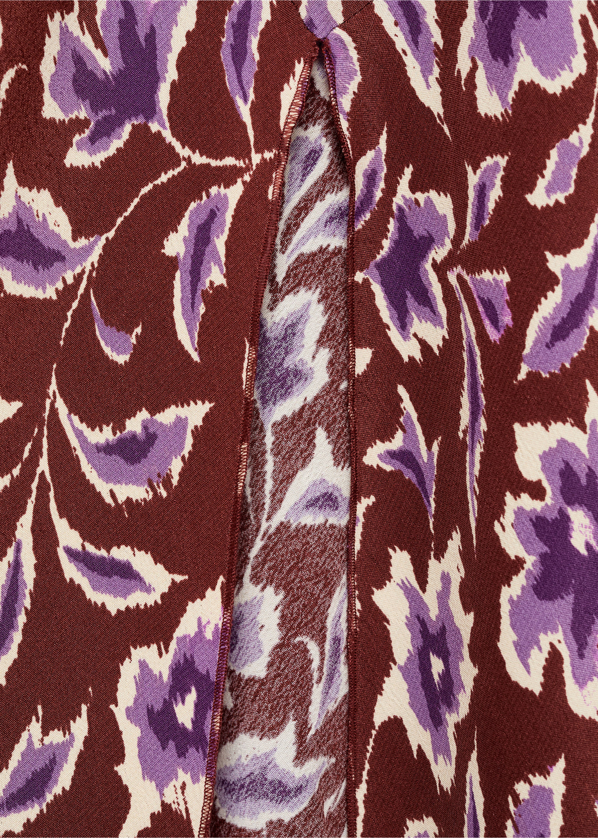 Floral-print halter dress - Details of the article 0, Brown. Ref: 17041289-00.