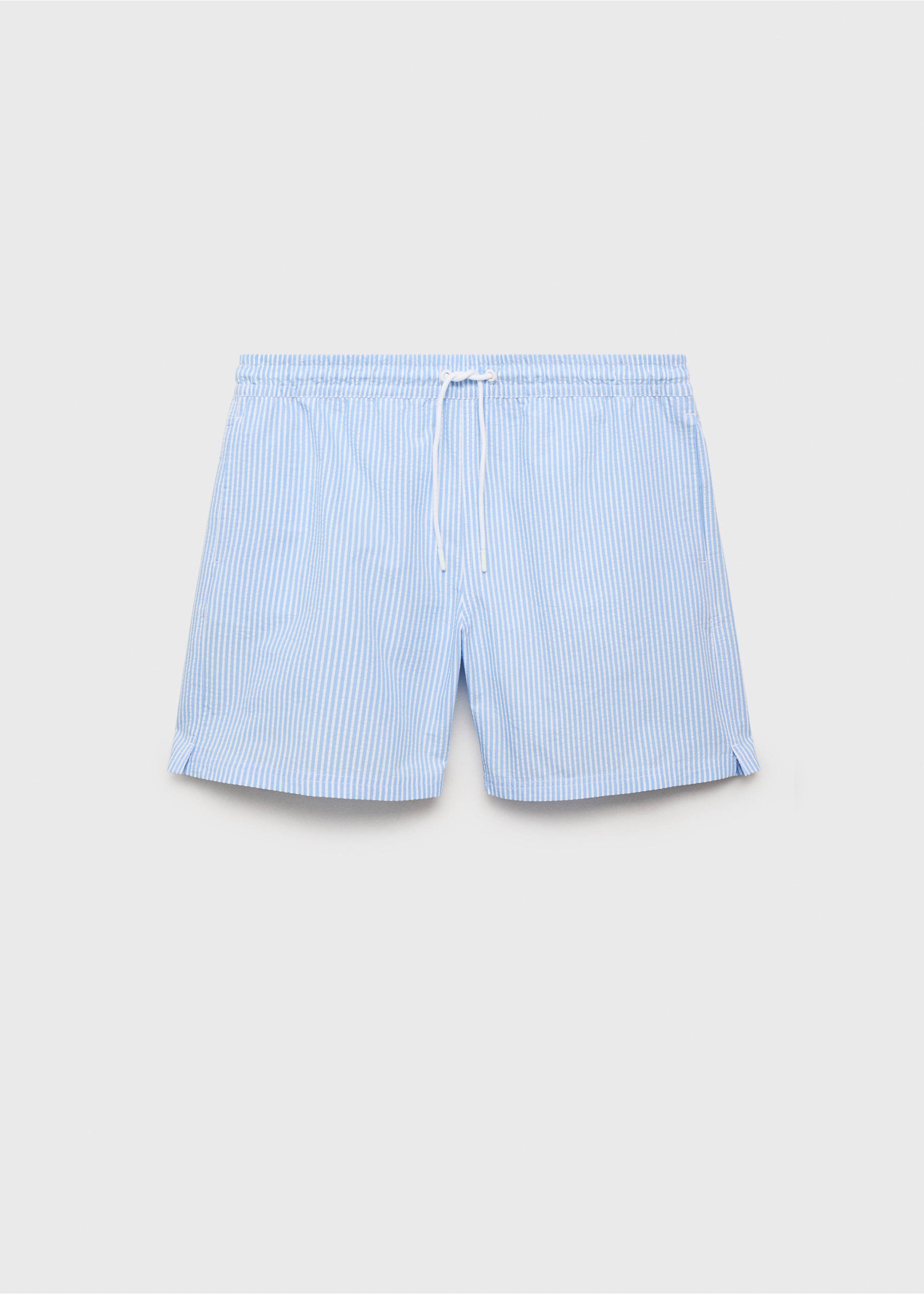 Maillot de bain effet seersucker - Article sans modèle, Bleu ciel. Ref: 17041290-00.