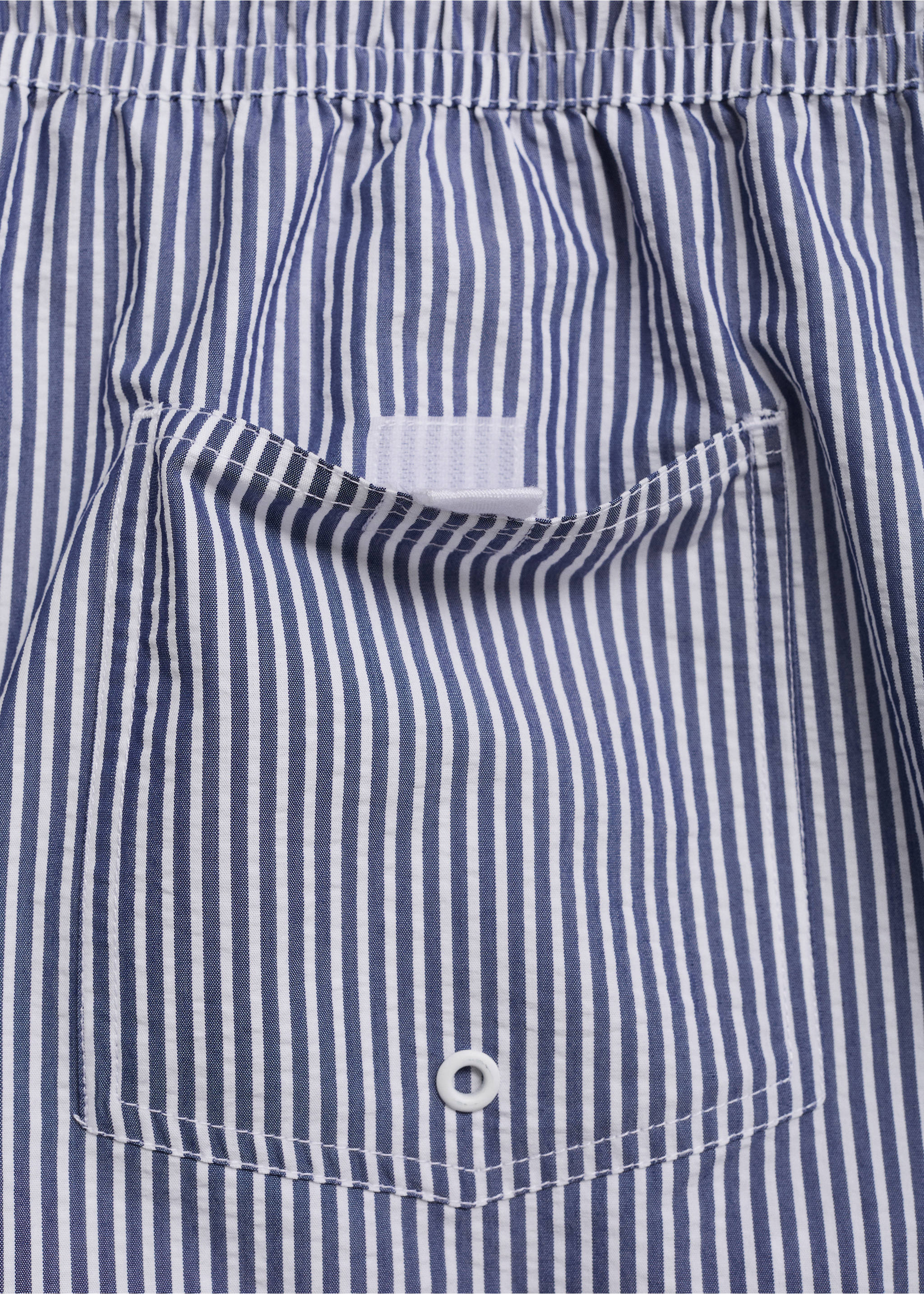 Seersucker swimming trunks - Details of the article 0, Dark Navy. Ref: 17041290-00.