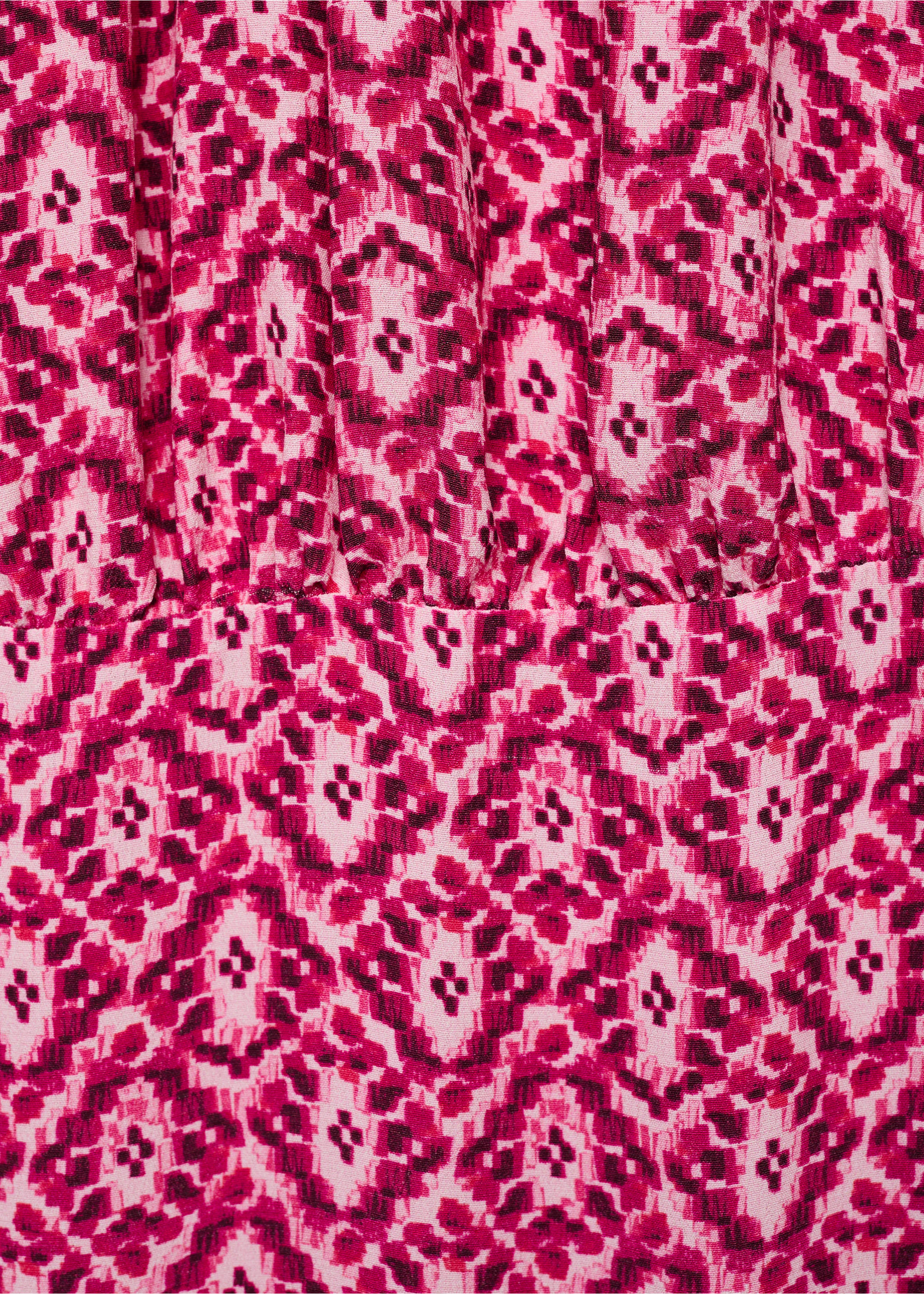 Halter-neck printed dress - Details of the article 8, Pink. Ref: 17041292-00.