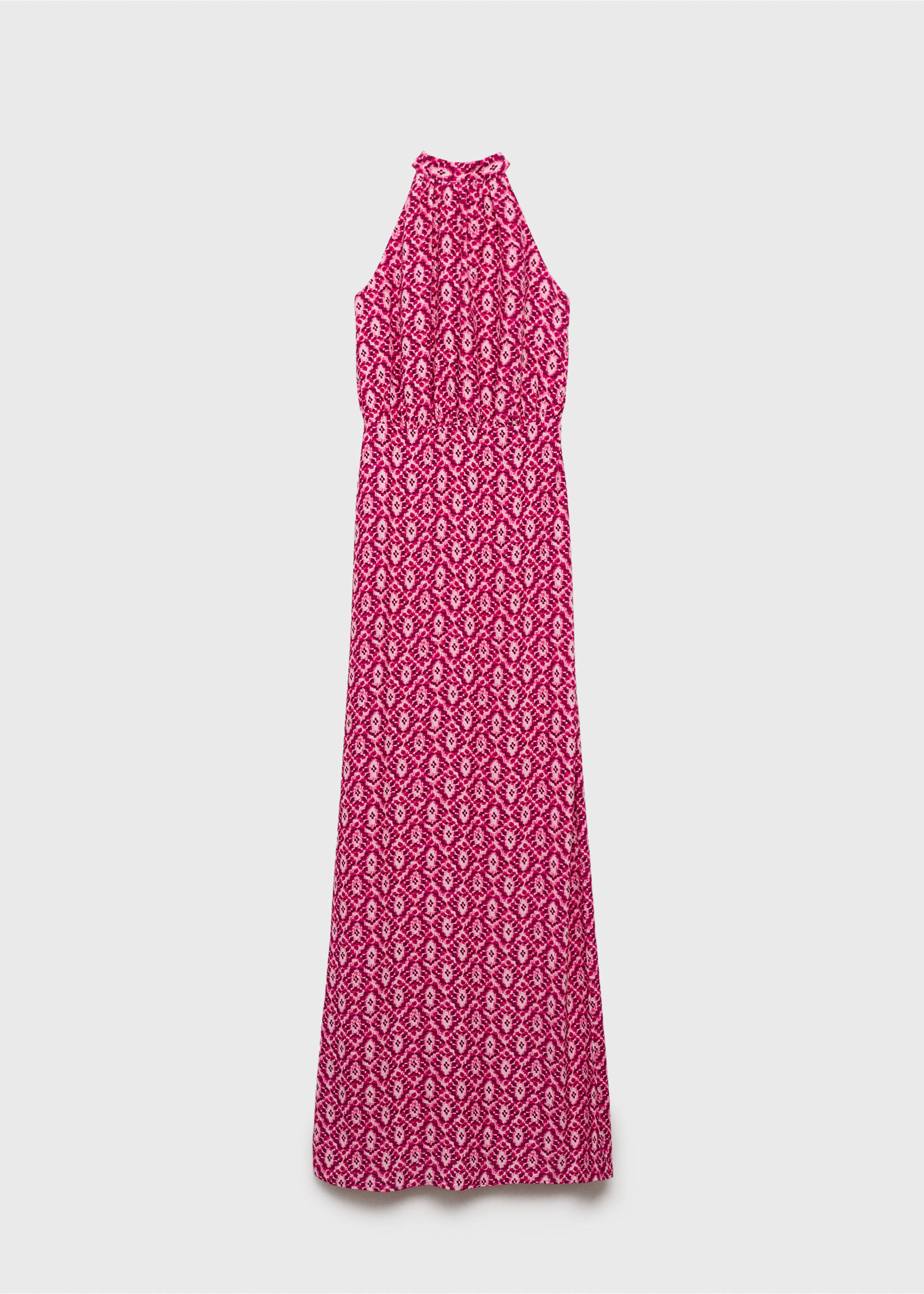 Halter-neck printed dress - Article without model, Pink. Ref: 17041292-00.