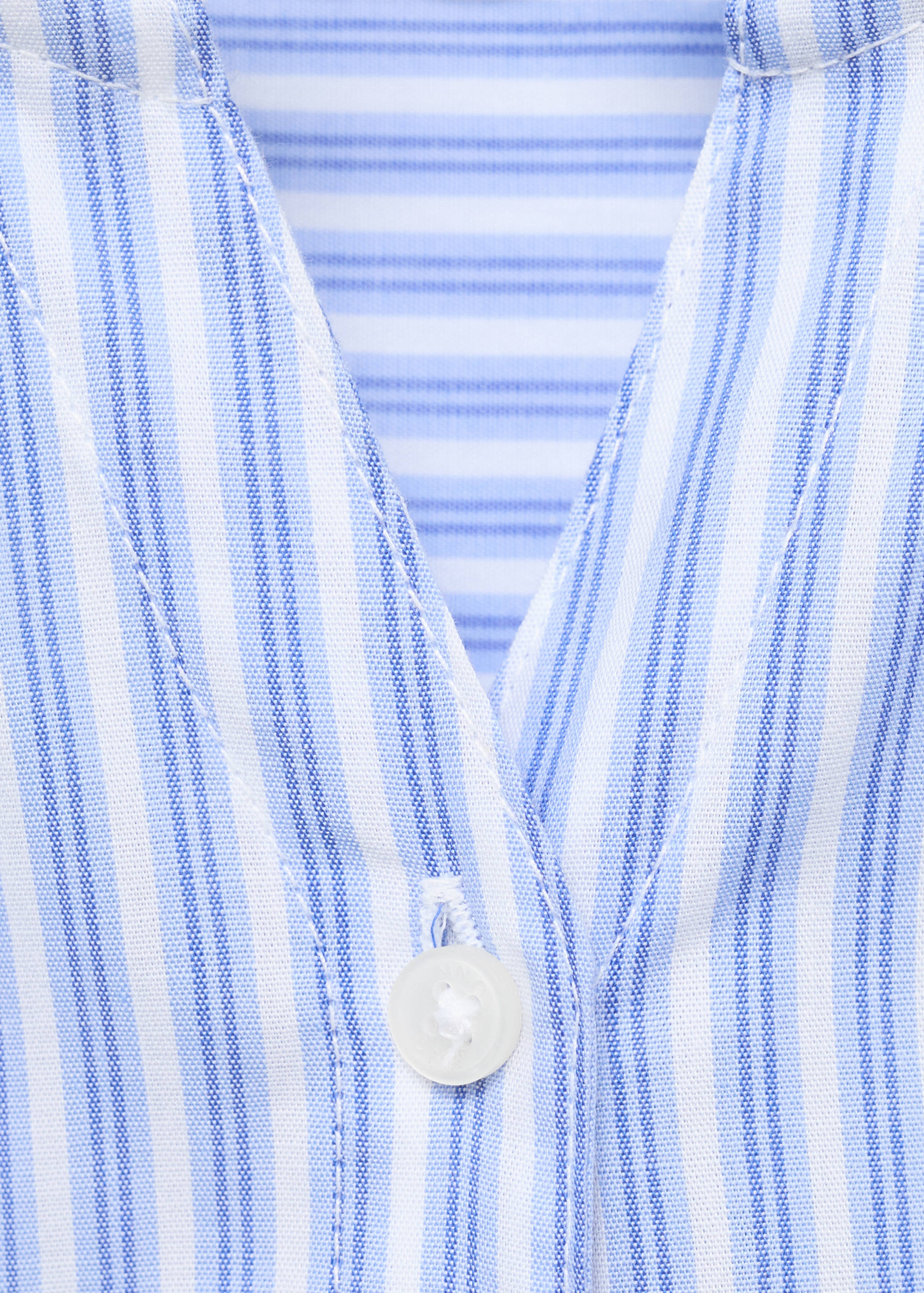 Striped shirt with pleated details - Details of the article 8