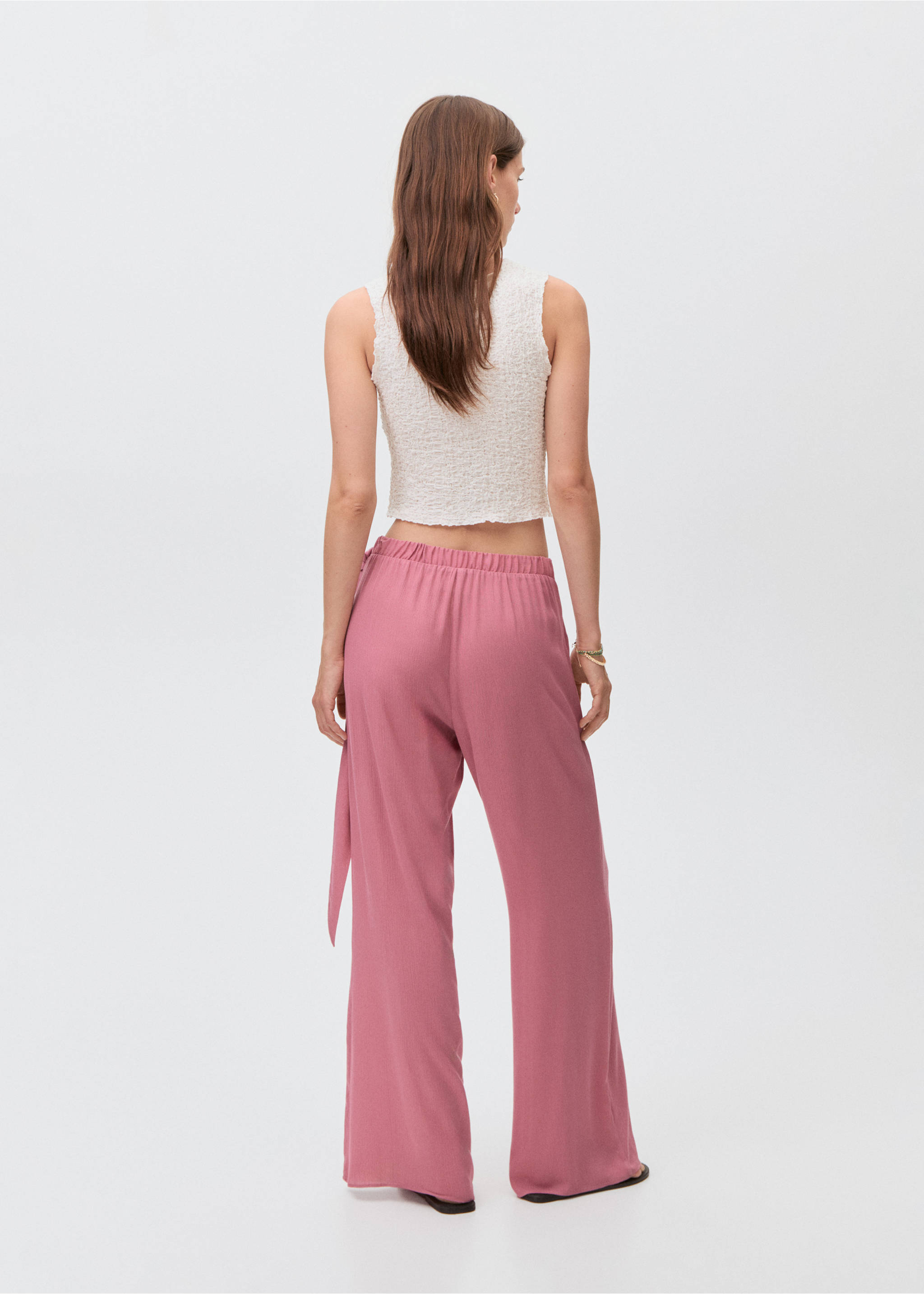 Pareo trousers - Reverse of the article, Pink. Ref: 17041516-00.