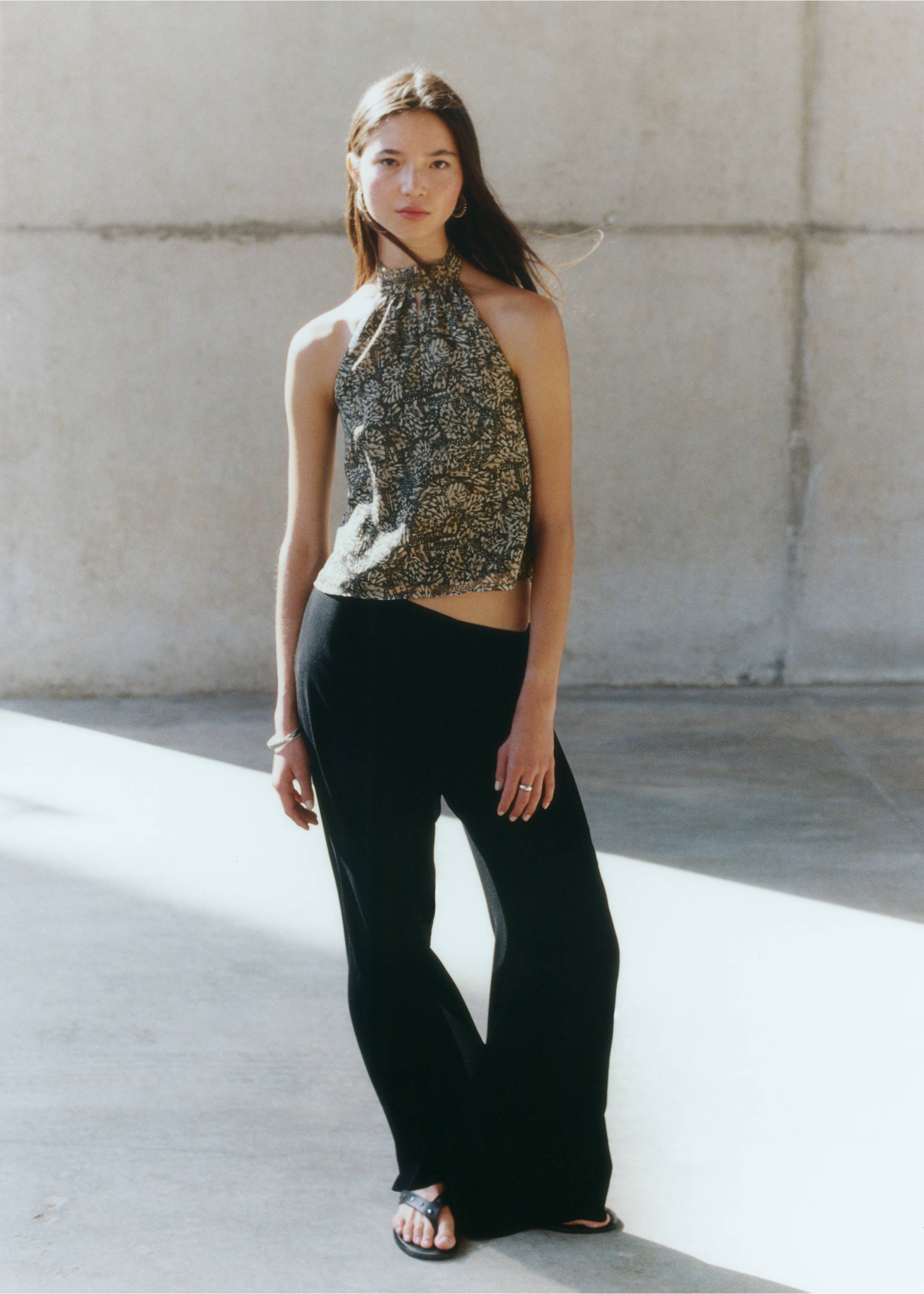 Pareo trousers - Details of the article 5, Black. Ref: 17041516-00.