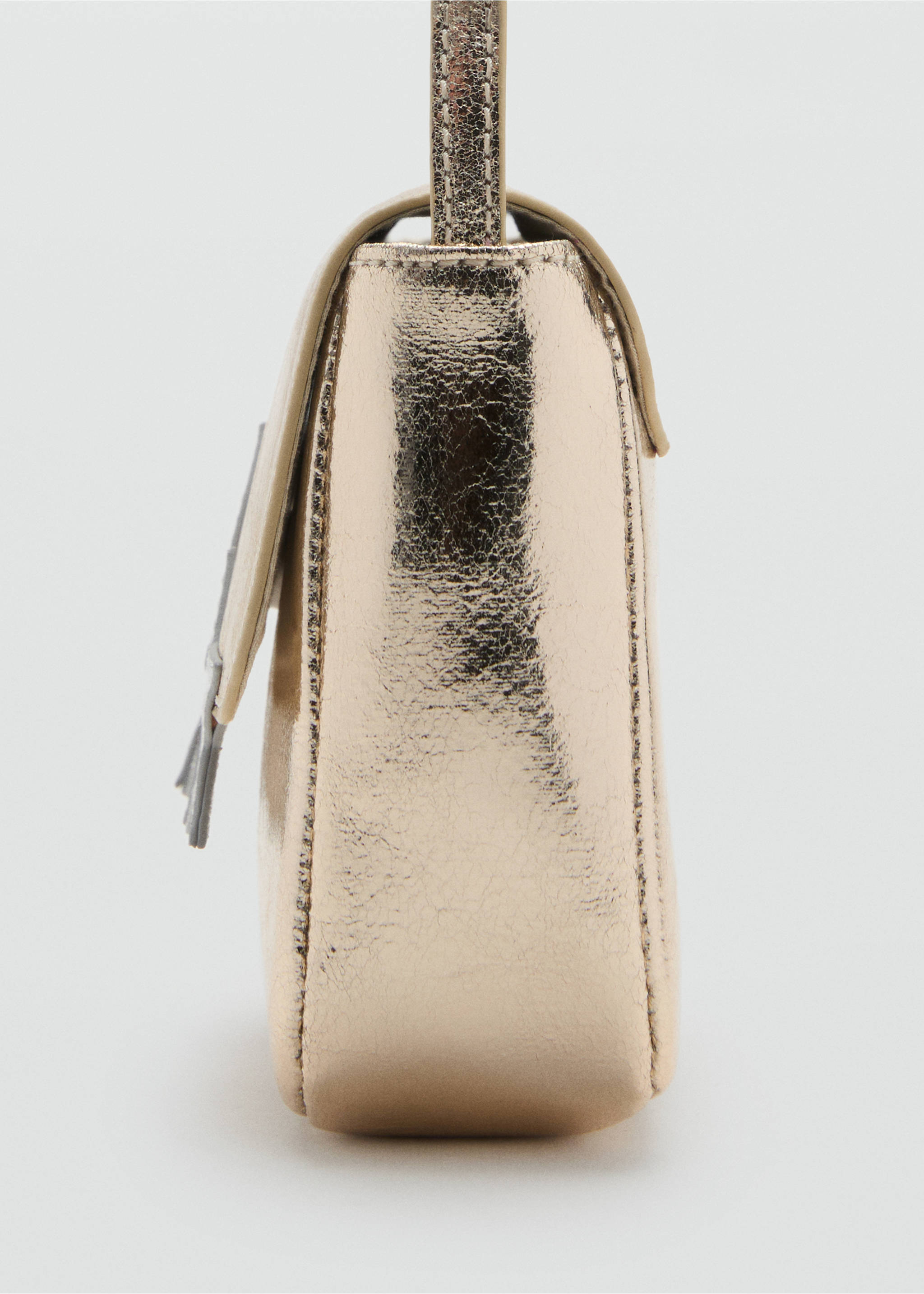 Star metallic bag - Details of the article 1, Gold. Ref: 17041520-00.