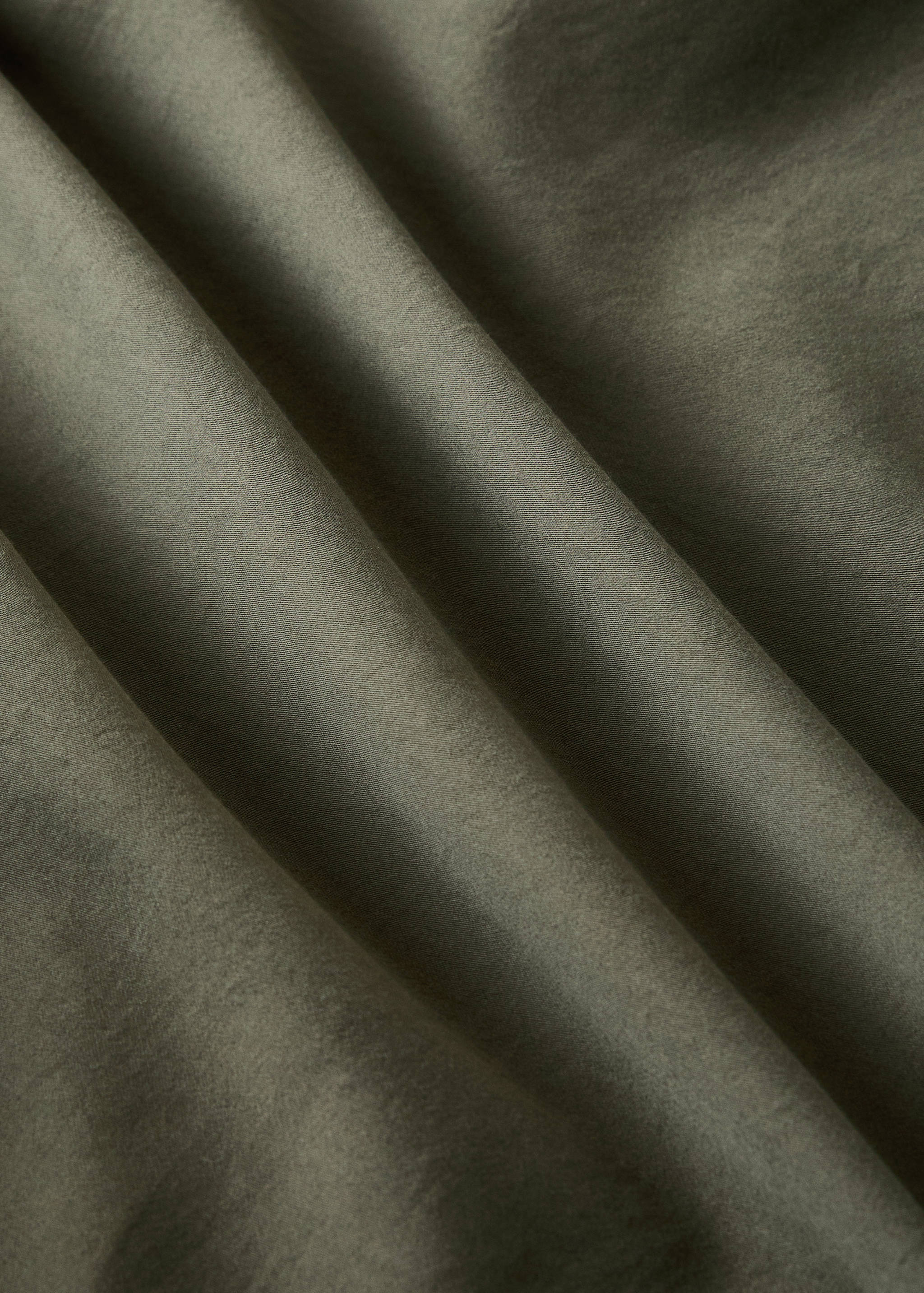 Drap plat coton satin lavé double surpiqûre lit 90 cm - Détail de l'article 3
