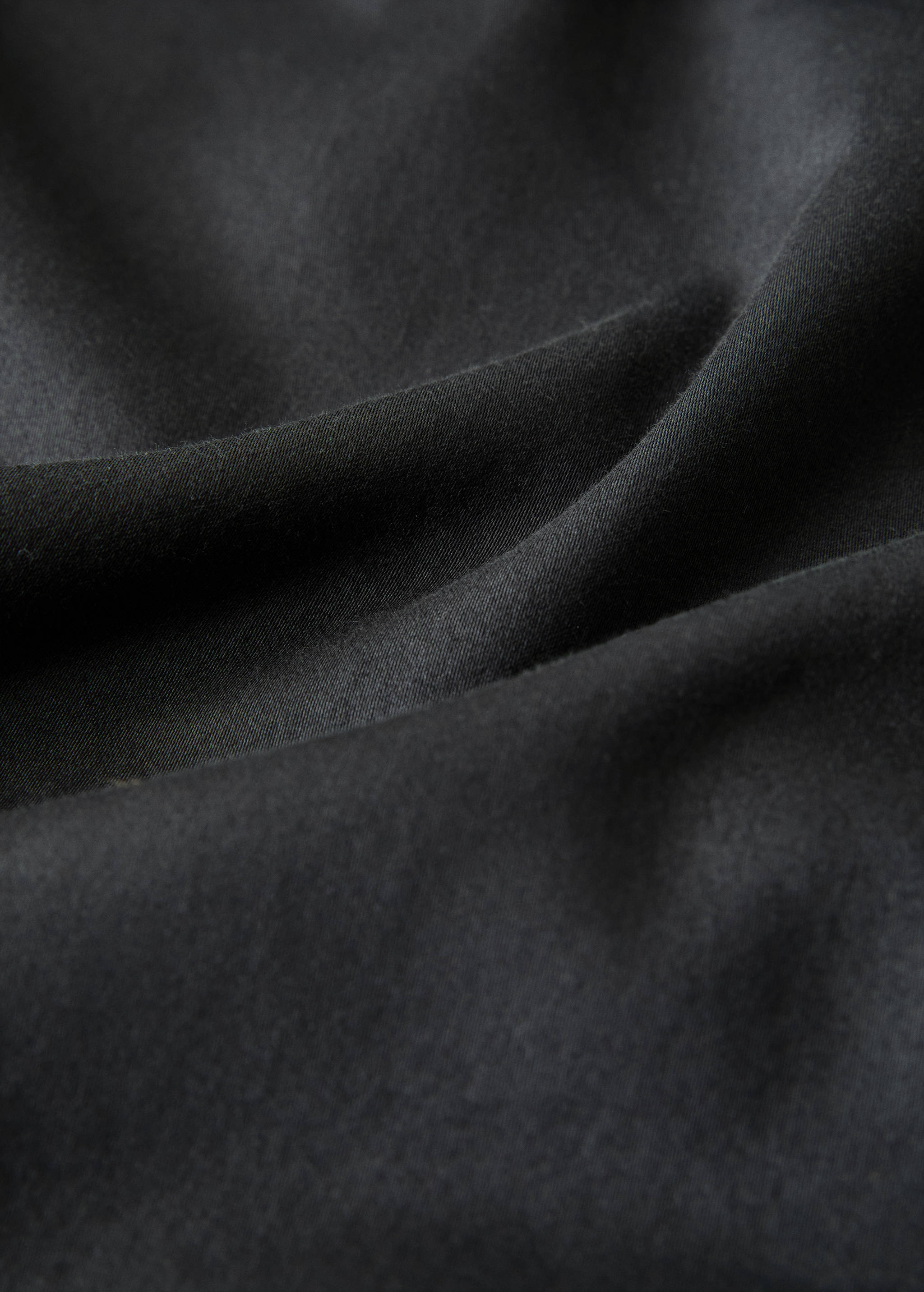 Drap plat coton satin lavé double surpiqûre lit 90 cm - Détail de l'article 3
