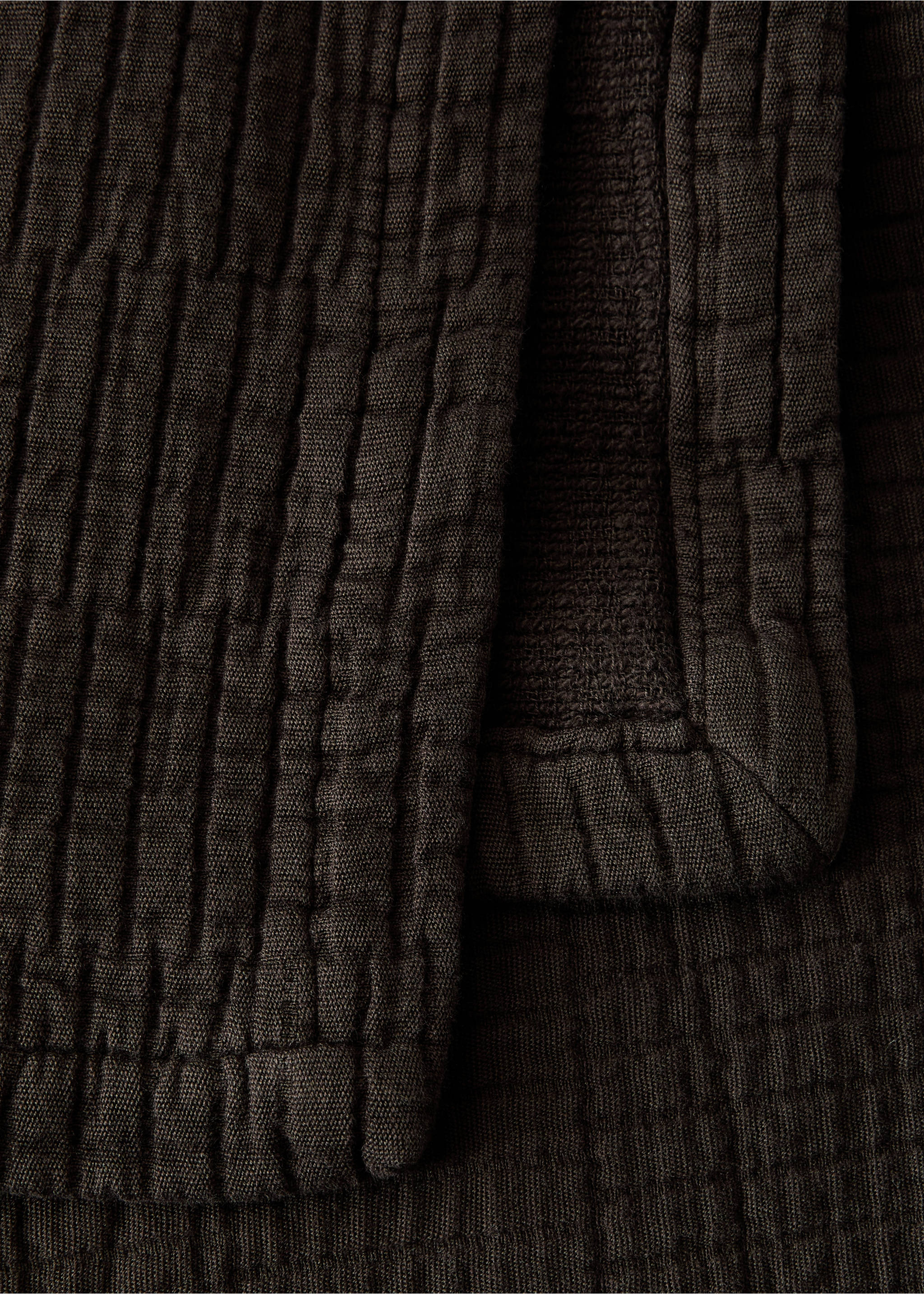 Přehoz garment dyed s lemováním, na postel 135/150 cm - Detail zboží 1, Hnědá. Ref: 17041538-00.