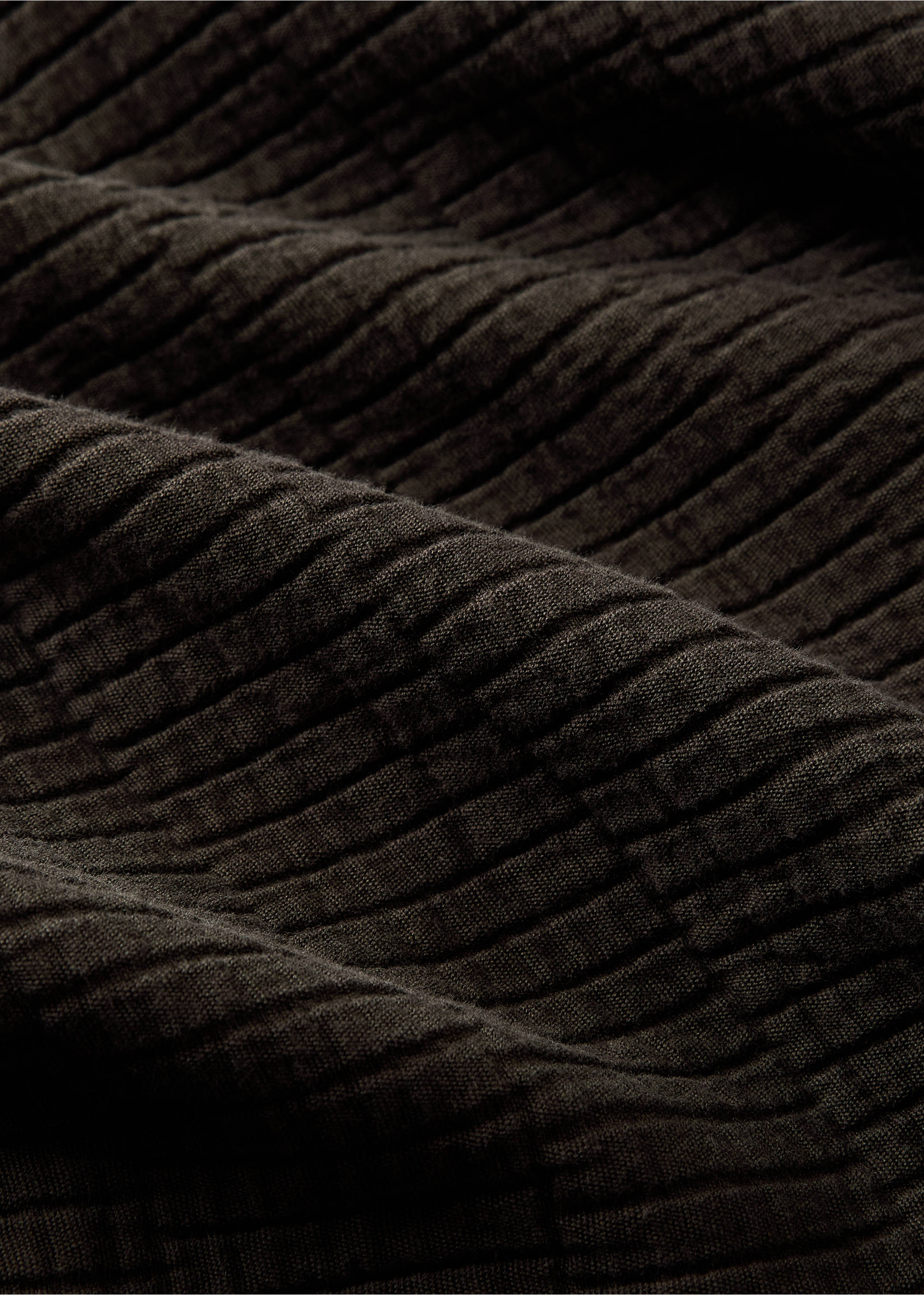 Přehoz garment dyed s lemováním, na postel 135/150 cm - Detail zboží 2, Hnědá. Ref: 17041538-00.