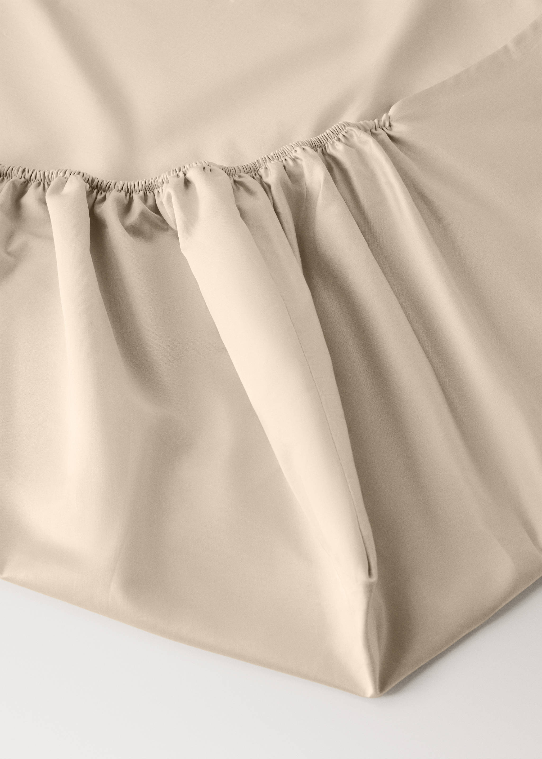 600 threads washed cotton fitted sheet Queen bed - Details of the article 1