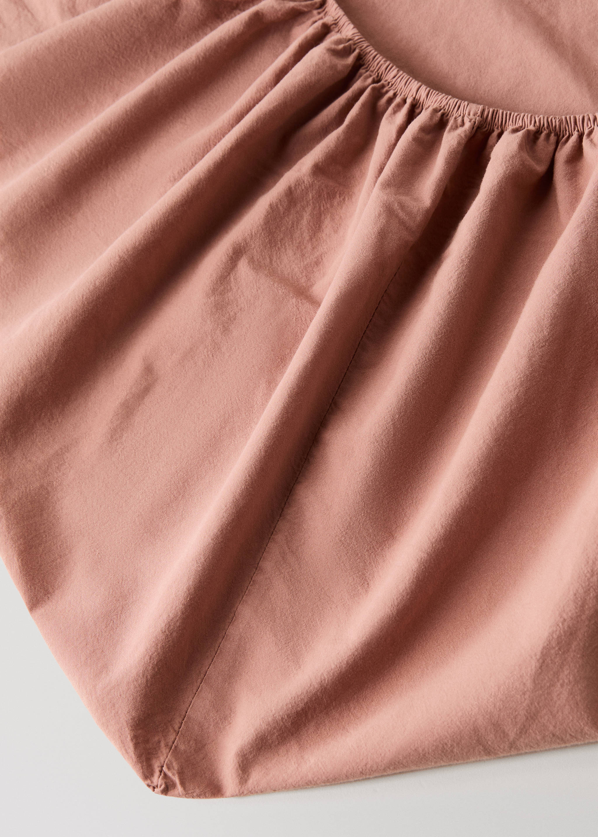Washed cotton fitted sheet for 180 cm bed - Details of the article 1