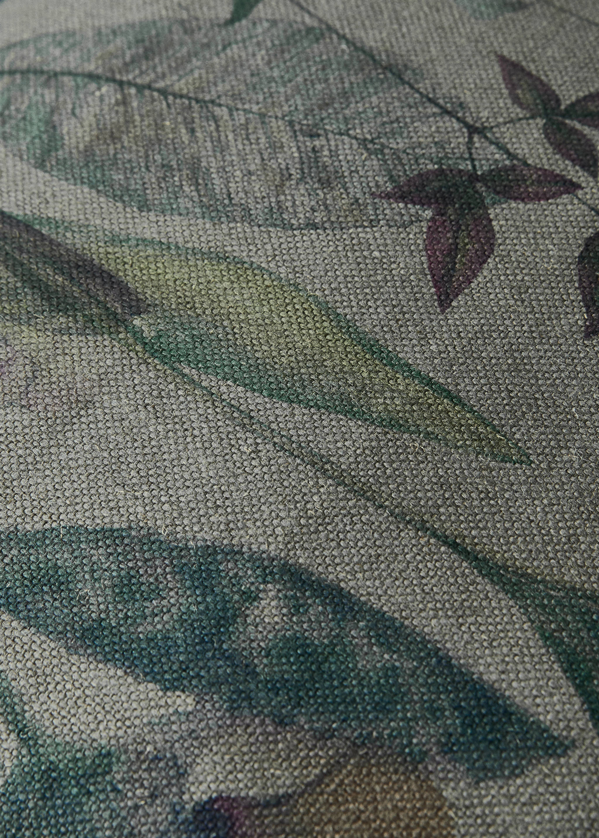 Λινή μαξιλαροθήκη με floral σχέδιο 50x50 εκ. - Λεπτομέρεια του προϊόντος 4
