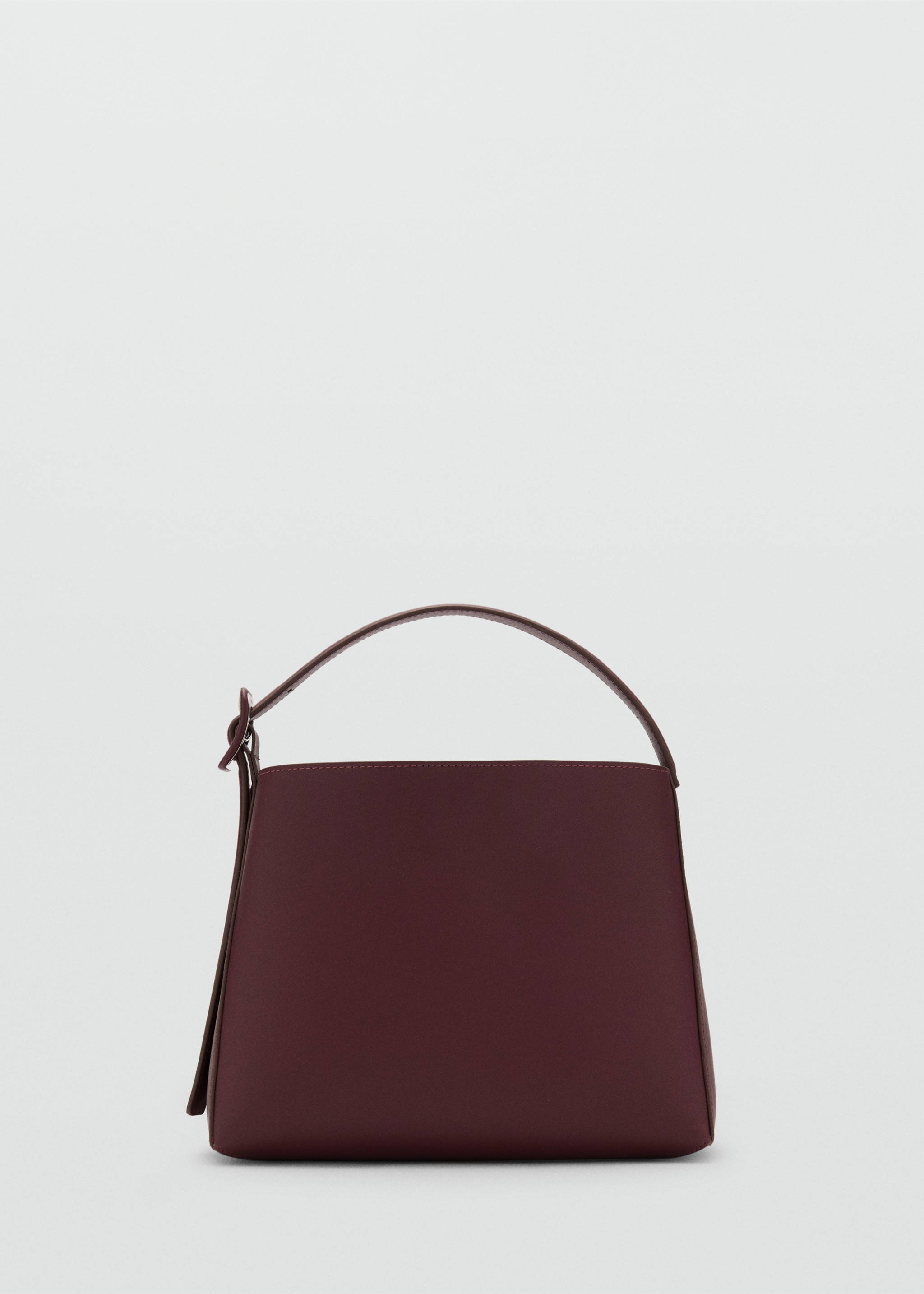 Mini shopper bag with buckle - Article without model, Burgundy. Ref: 17042029-00.